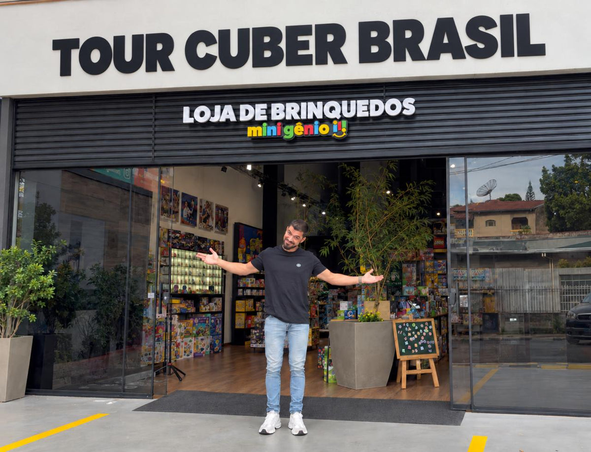 Cubo Personalizado Gigante 70 mm + TOUR Cuber Brasil + brinde