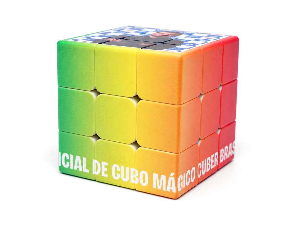 Cubo Personalizado Gigante 70 mm + TOUR Cuber Brasil + brinde