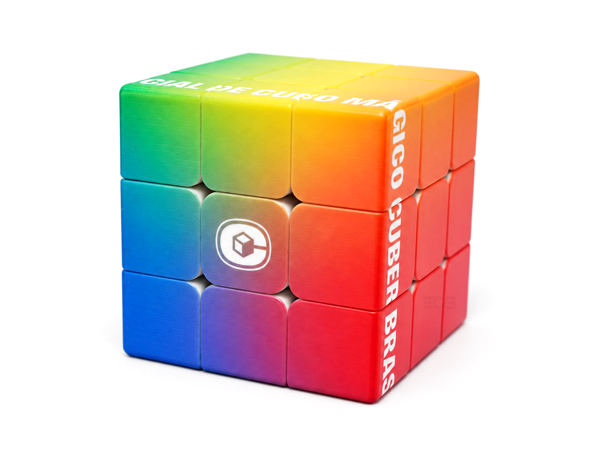 Cubo Personalizado Gigante 70 mm + TOUR Cuber Brasil + brinde