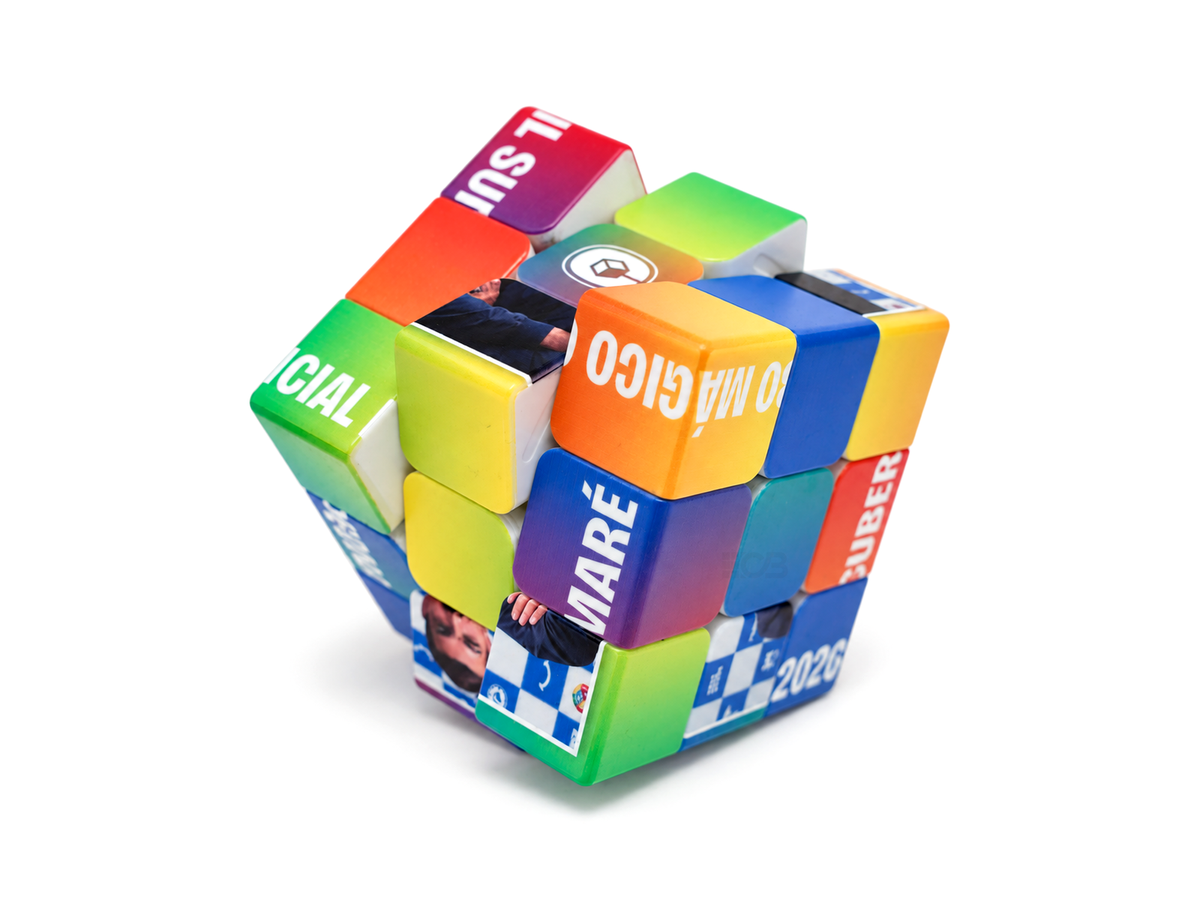 Cubo Personalizado Gigante 70 mm + TOUR Cuber Brasil + brinde