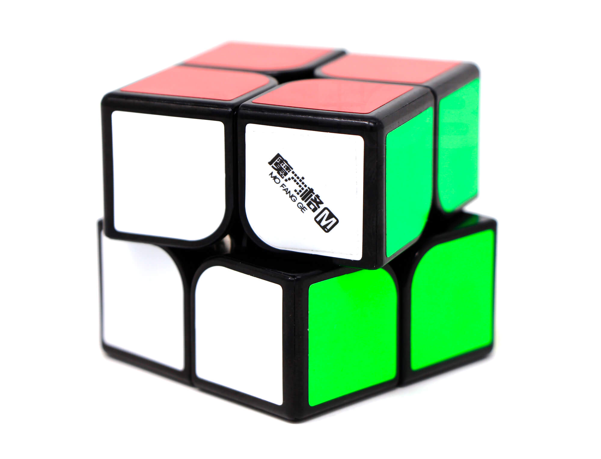 Wuxia 2x2 QiYi Magnético Tradicional — vista superior com as seis cores