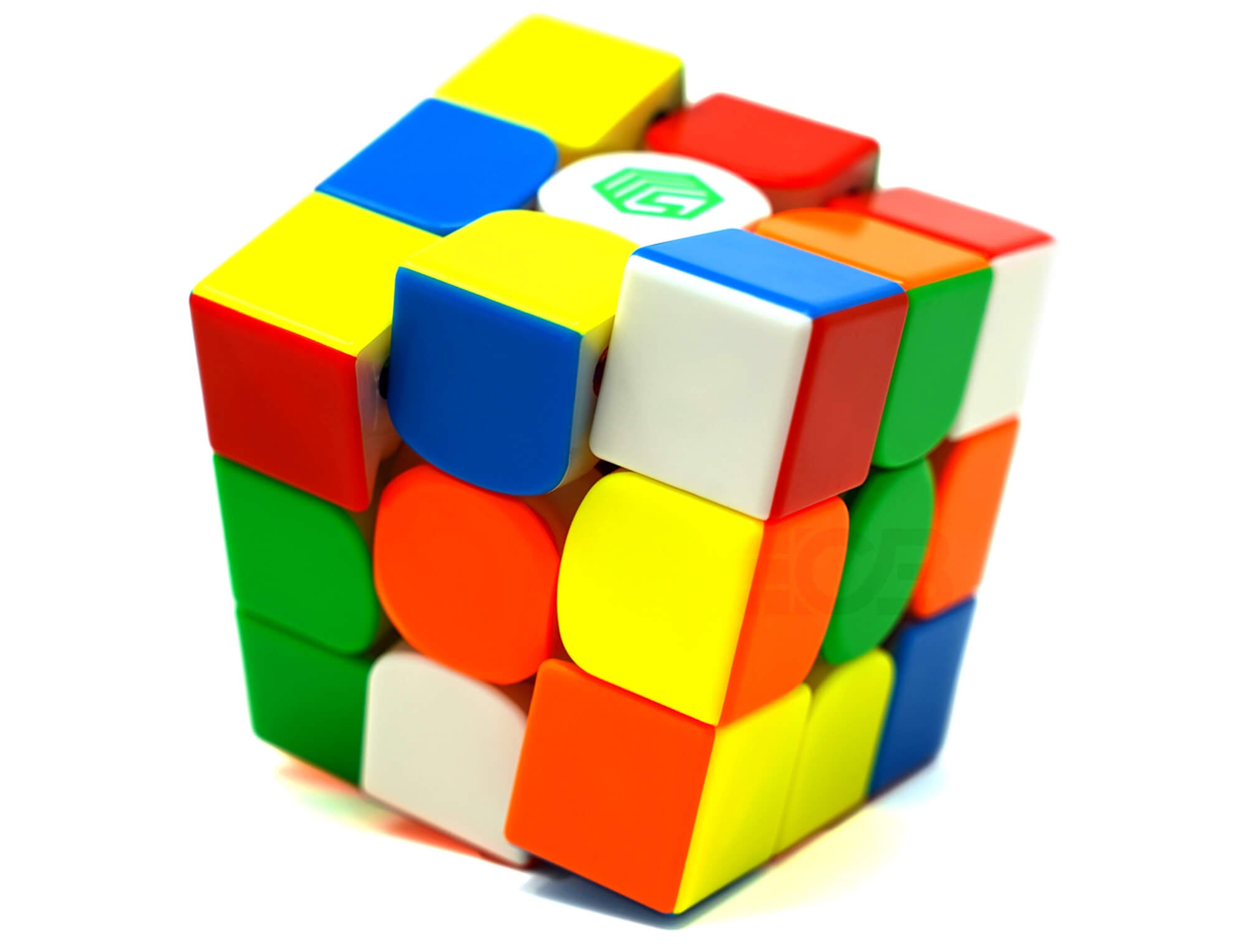 Cubo Mágico 3x3 MSCube MS3R Magnético stickerless — vista frontal em ângulo
