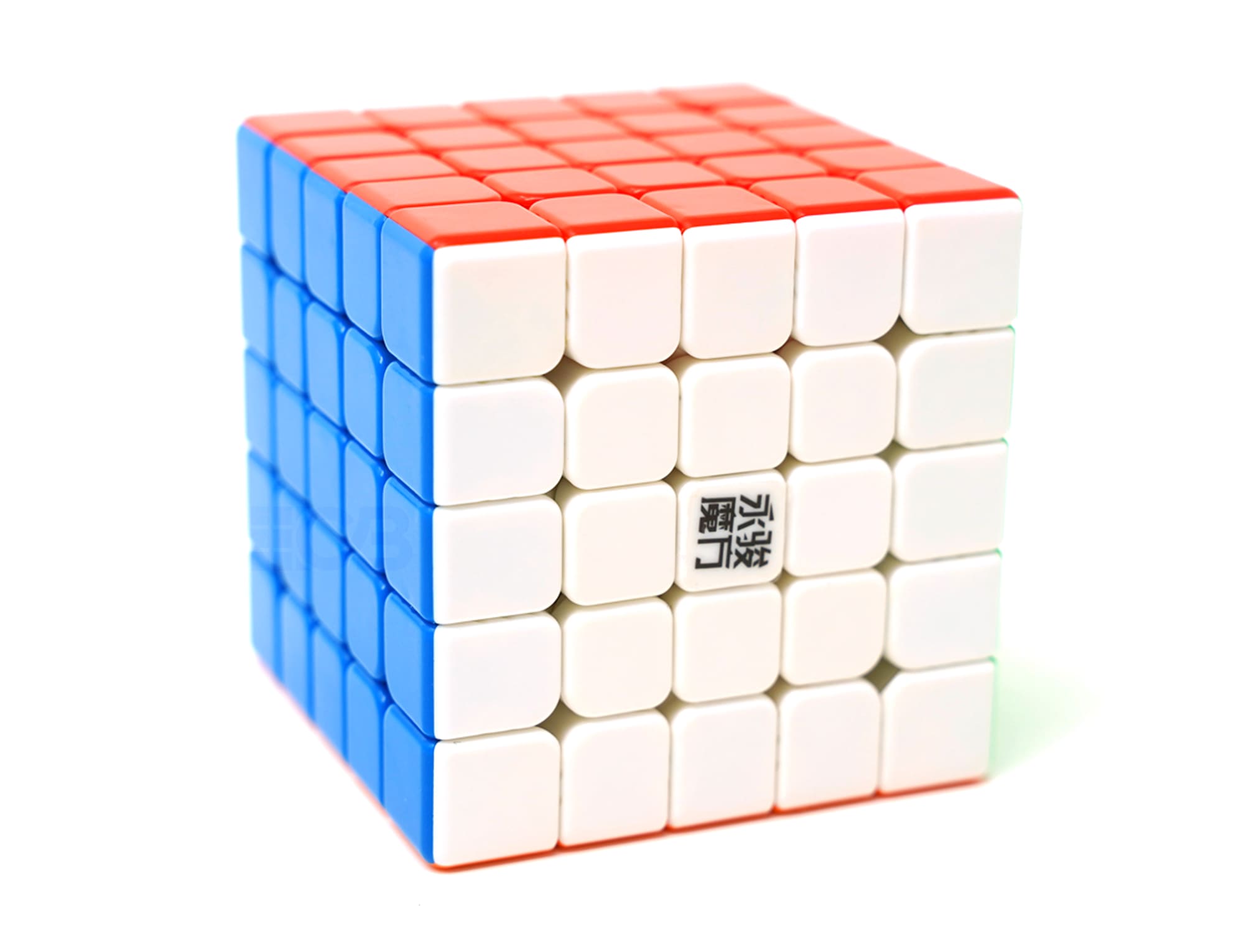Vista lateral do Cubo Mágico 5x5 YJ Zhilong Mini Magnético mostrando as camadas