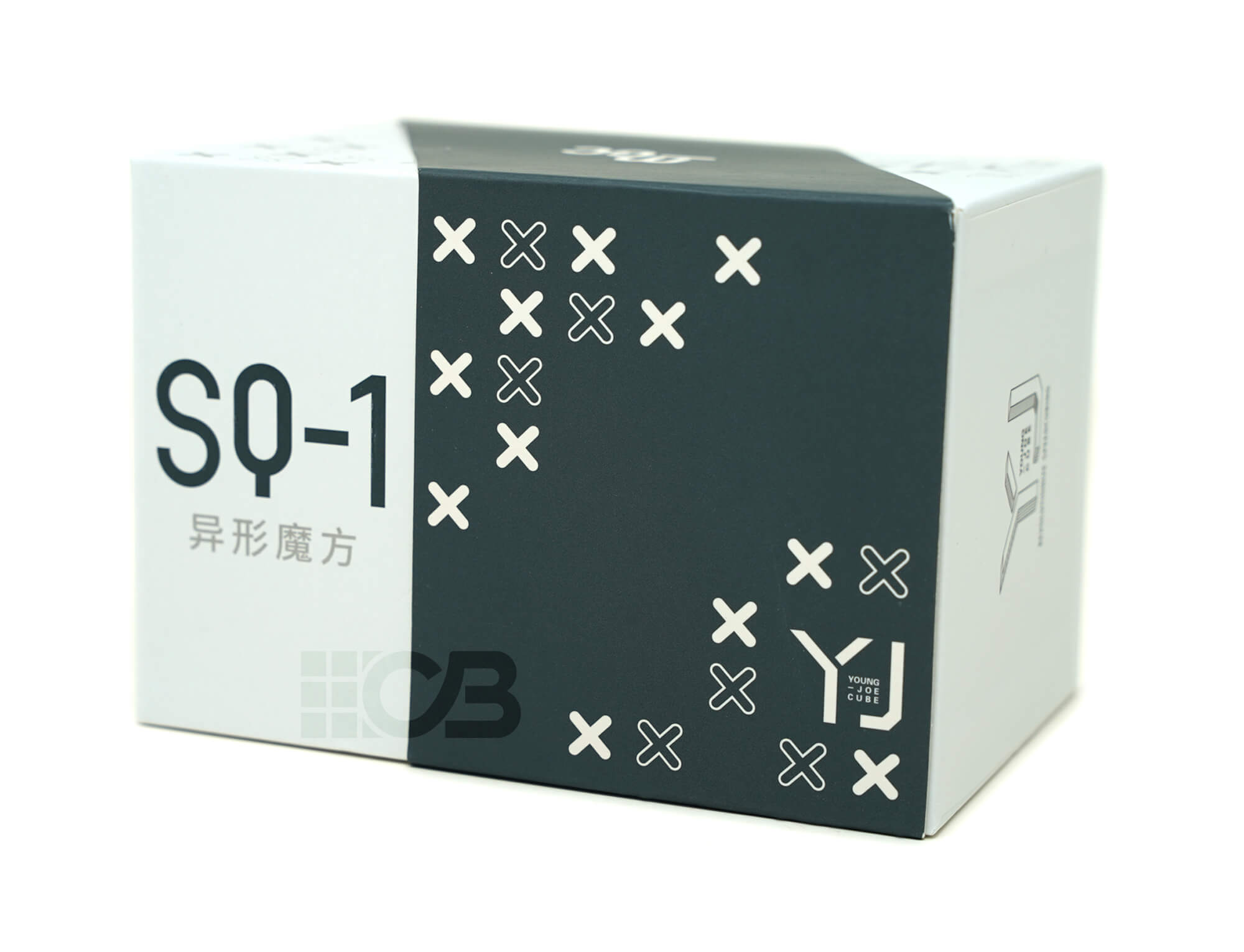 Square-1 MGC YJ em posição embaralhada mostrando a mudança de forma