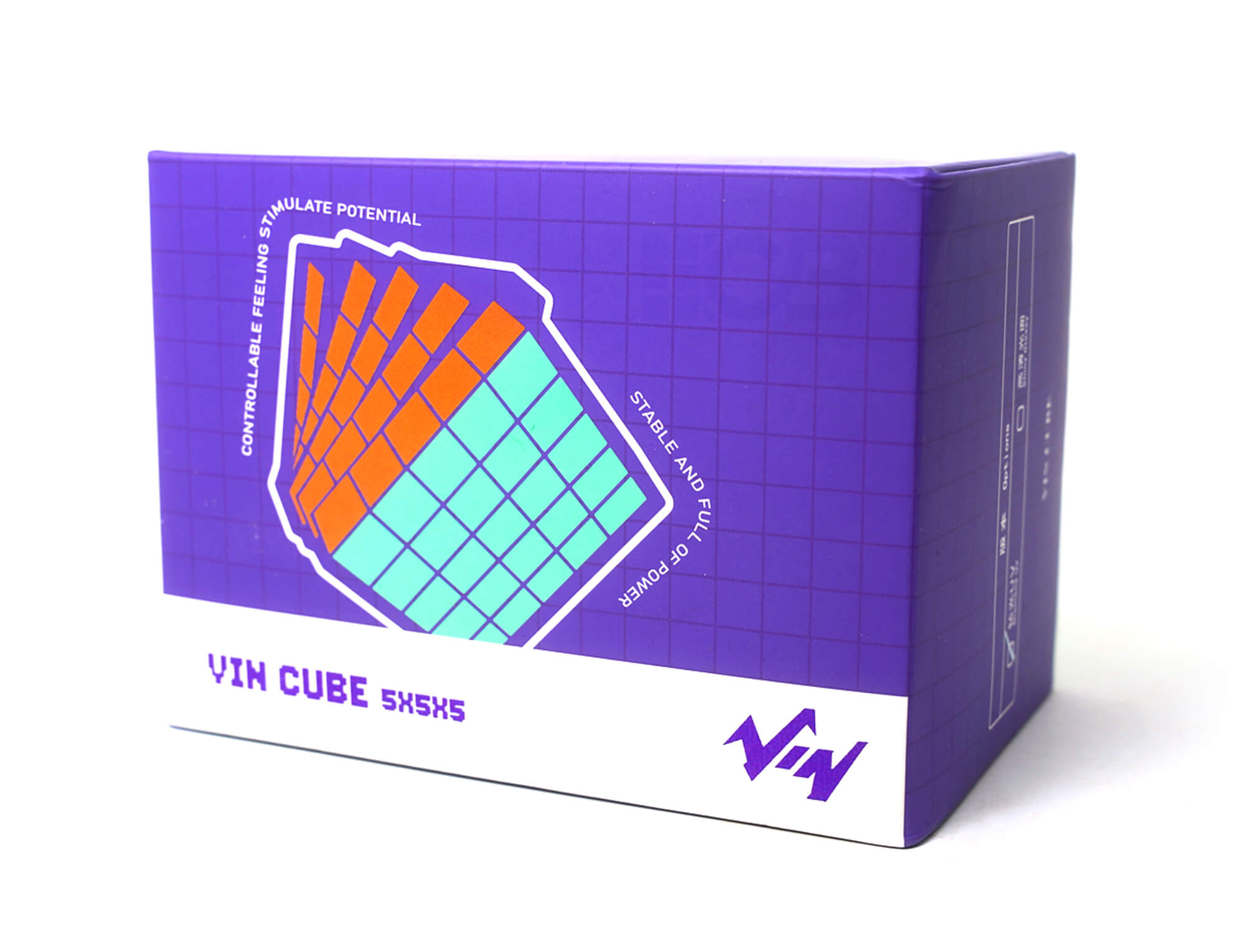Cubo Mágico 5x5 Vinci Cube Diamond UV — ângulo superior mostrando o brilho do acabamento UV
