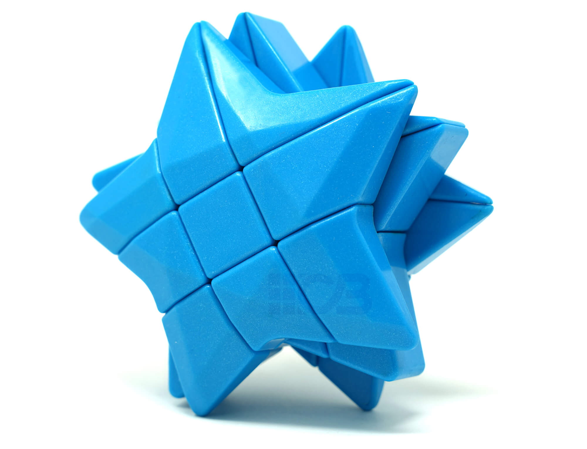 Detalhe do mecanismo e acabamento do shape mod estrela 3x3 YJ azul