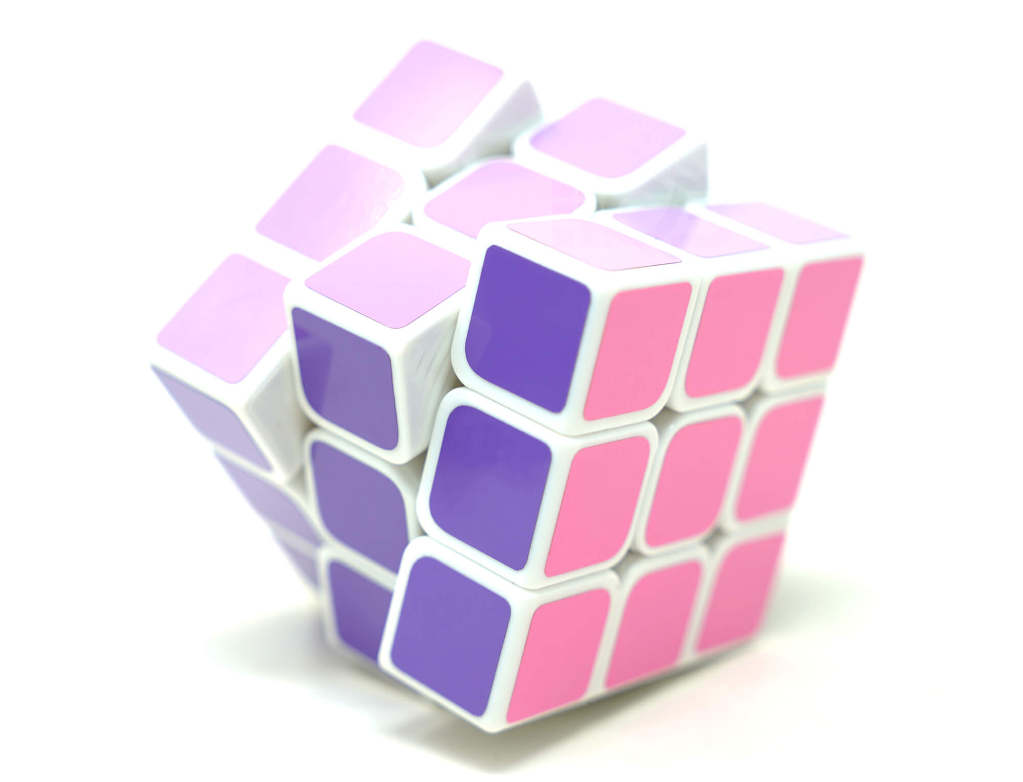 Cubo Mágico 3x3 Barbie — vista frontal com as cores temáticas da Barbie