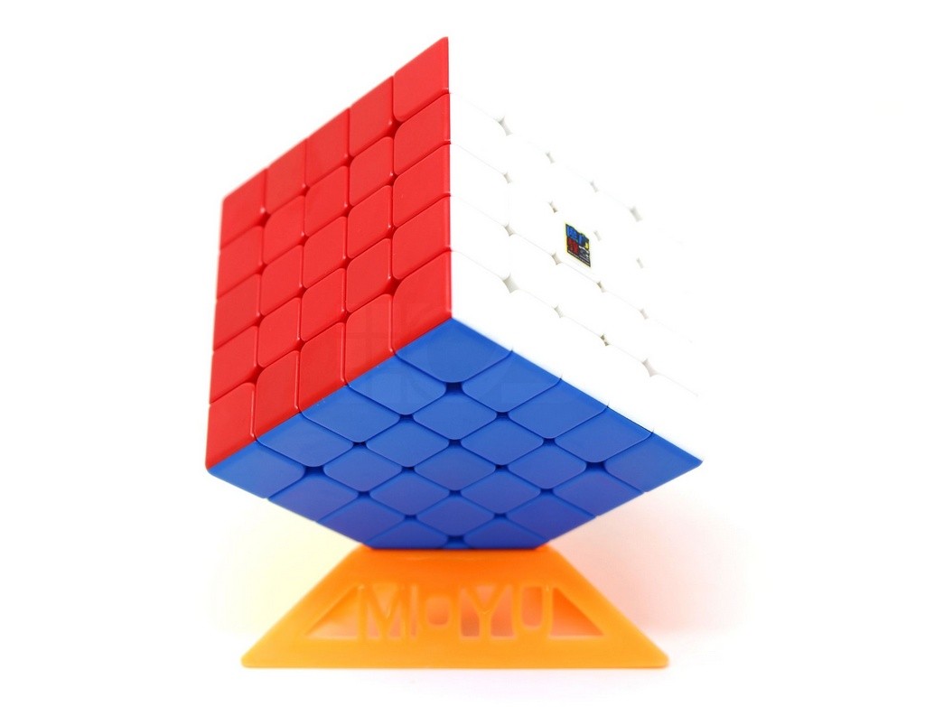 Cubo Mágico 5x5 MoYu Meilong Magnético Stickerless — vista em ângulo mostrando as camadas