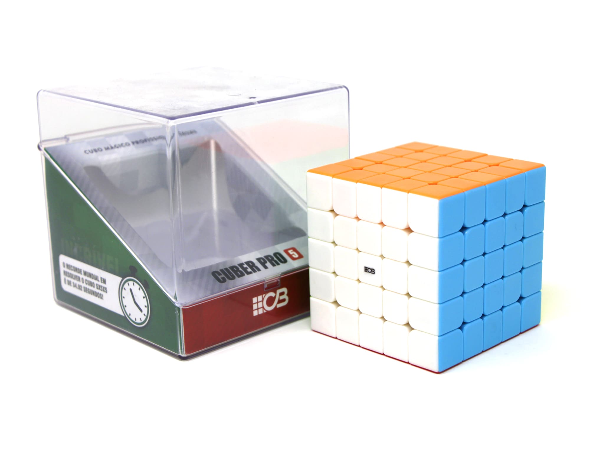 Cubo Mágico 5x5 Cuber Pro girado mostrando movimento fluido das camadas