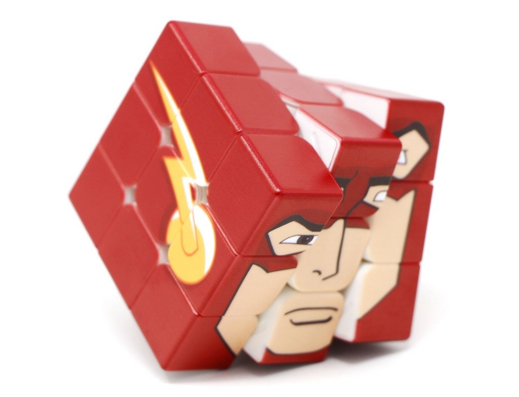 Cubo Mágico 3x3 Flash Vinci Cube com impressão UV personalizada, vista frontal