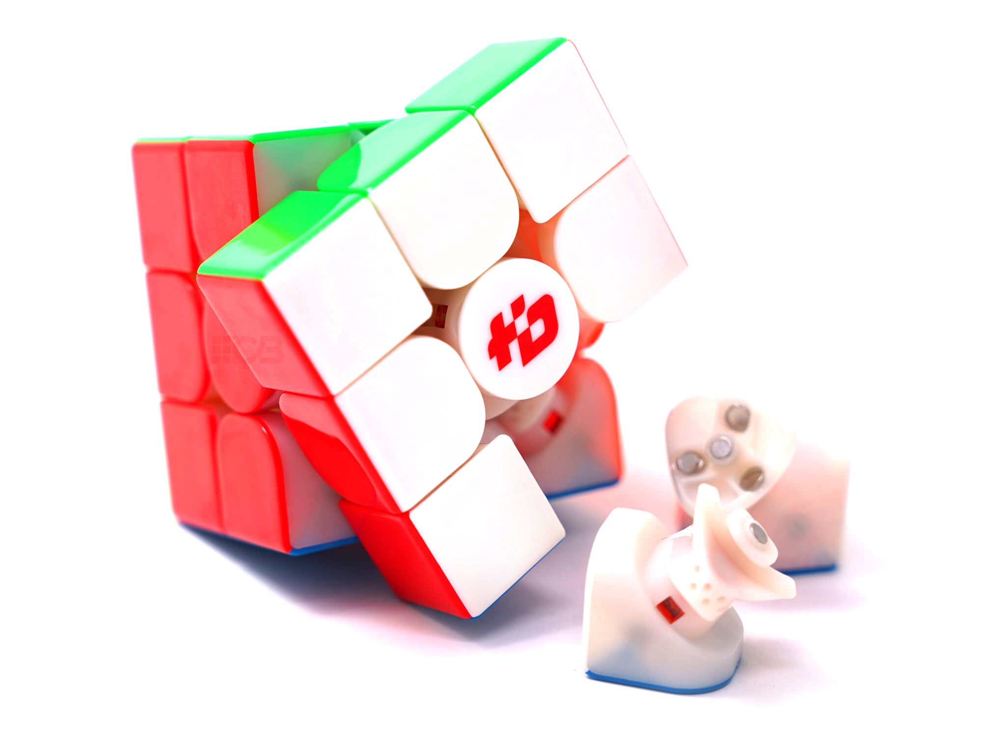 Cubo Mágico 3x3 Fanxin Light Ultra stickerless com acabamento UV — vista frontal