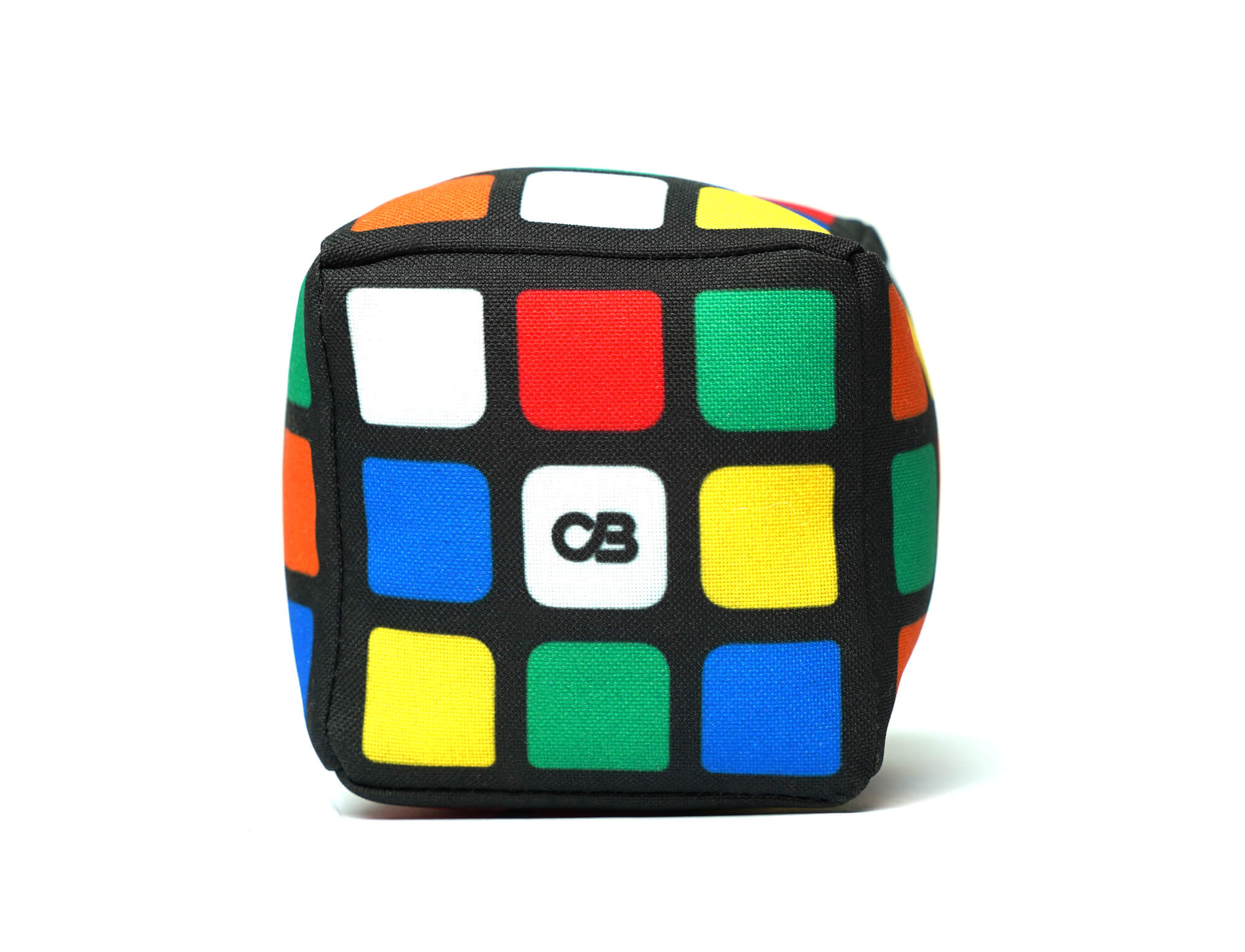 Almofada decorativa em formato de Cubo Mágico mini 7 cm com impressão digital colorida nos 6 lados
