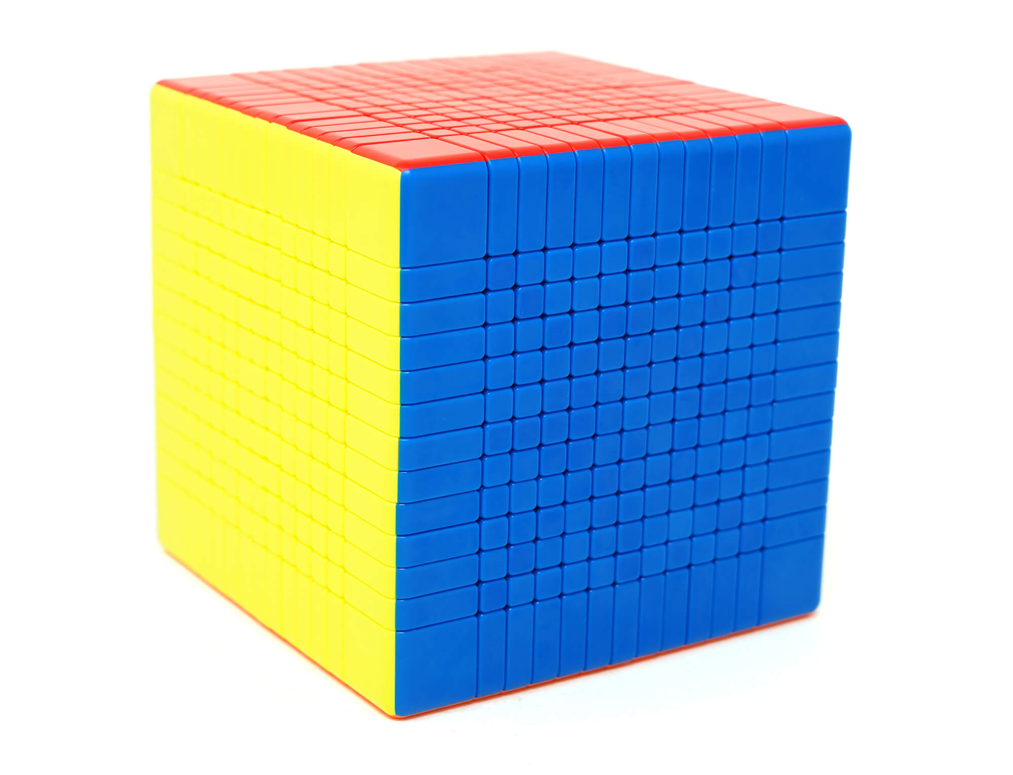Cubo Mágico 13x13 MoYu Meilong com camadas embaralhadas mostrando a complexidade do puzzle