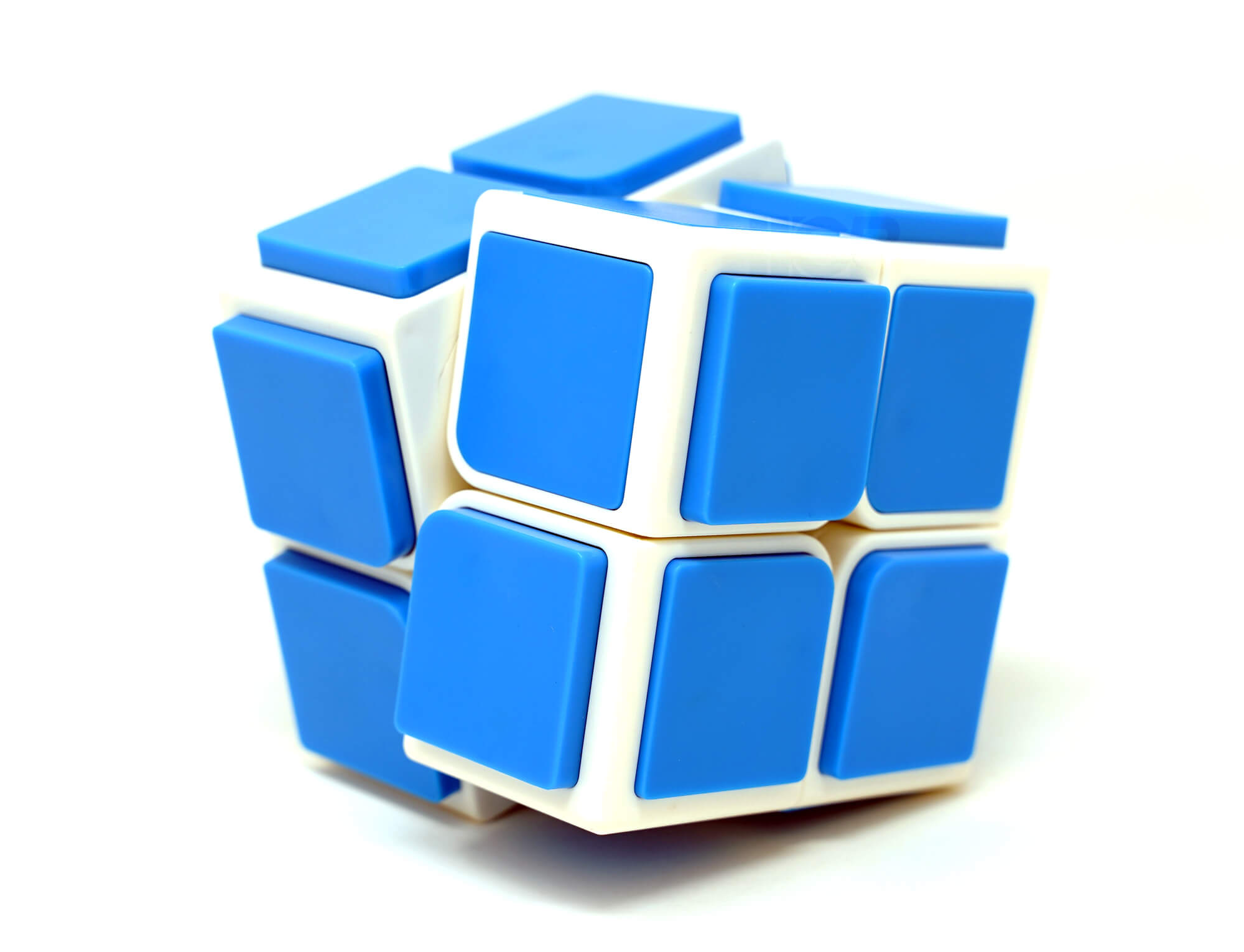 Cubo Mágico 2x2 QiYi OS Cube com mecanismo pop-tile — blocos em relevo durante os giros