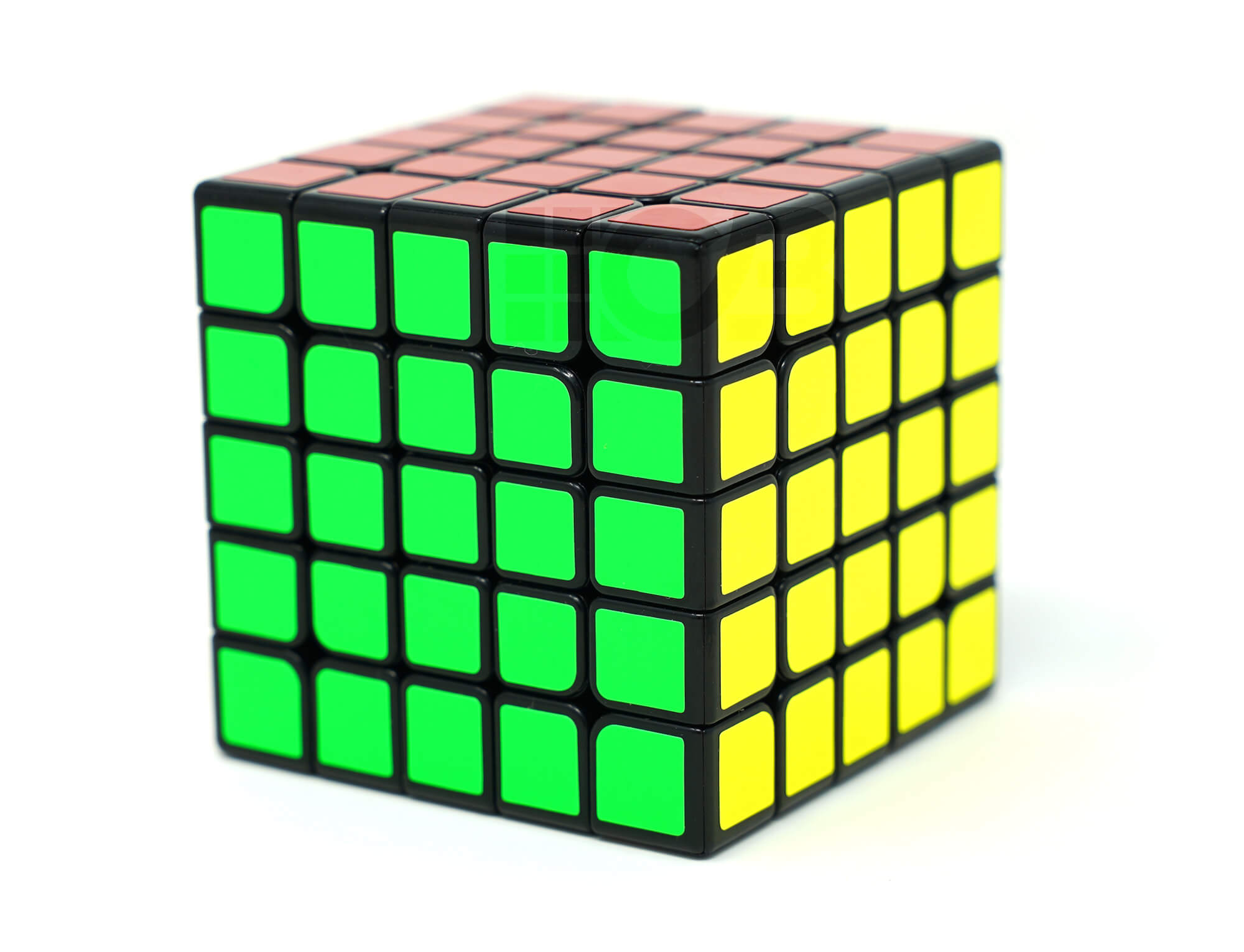 Embalagem do Cubo Mágico 5x5 QiYi Wu Shuang stickerless