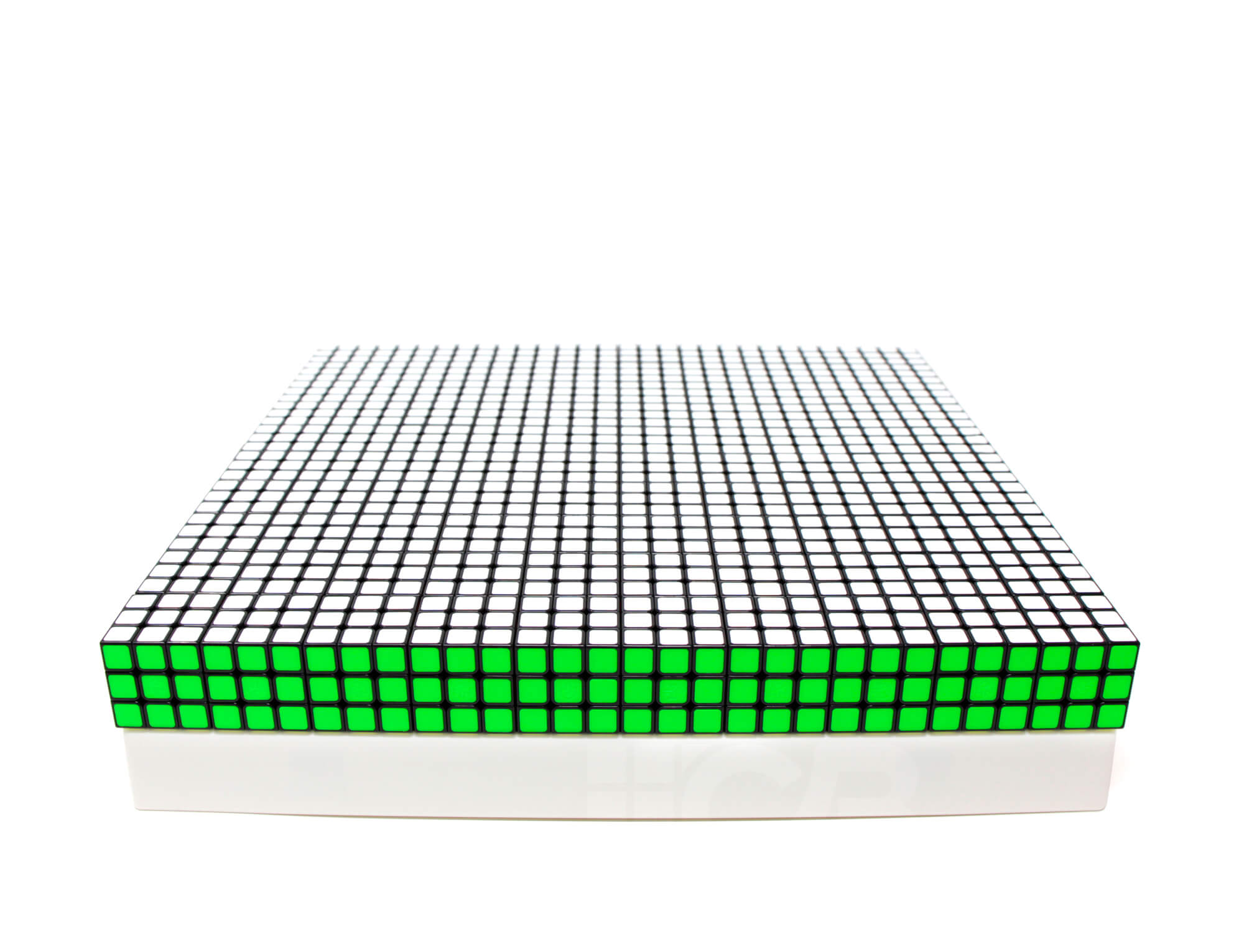 Suporte ajustável do GAN Mosaic Cube inclinado a 45°, posição para exibição sobre mesa
