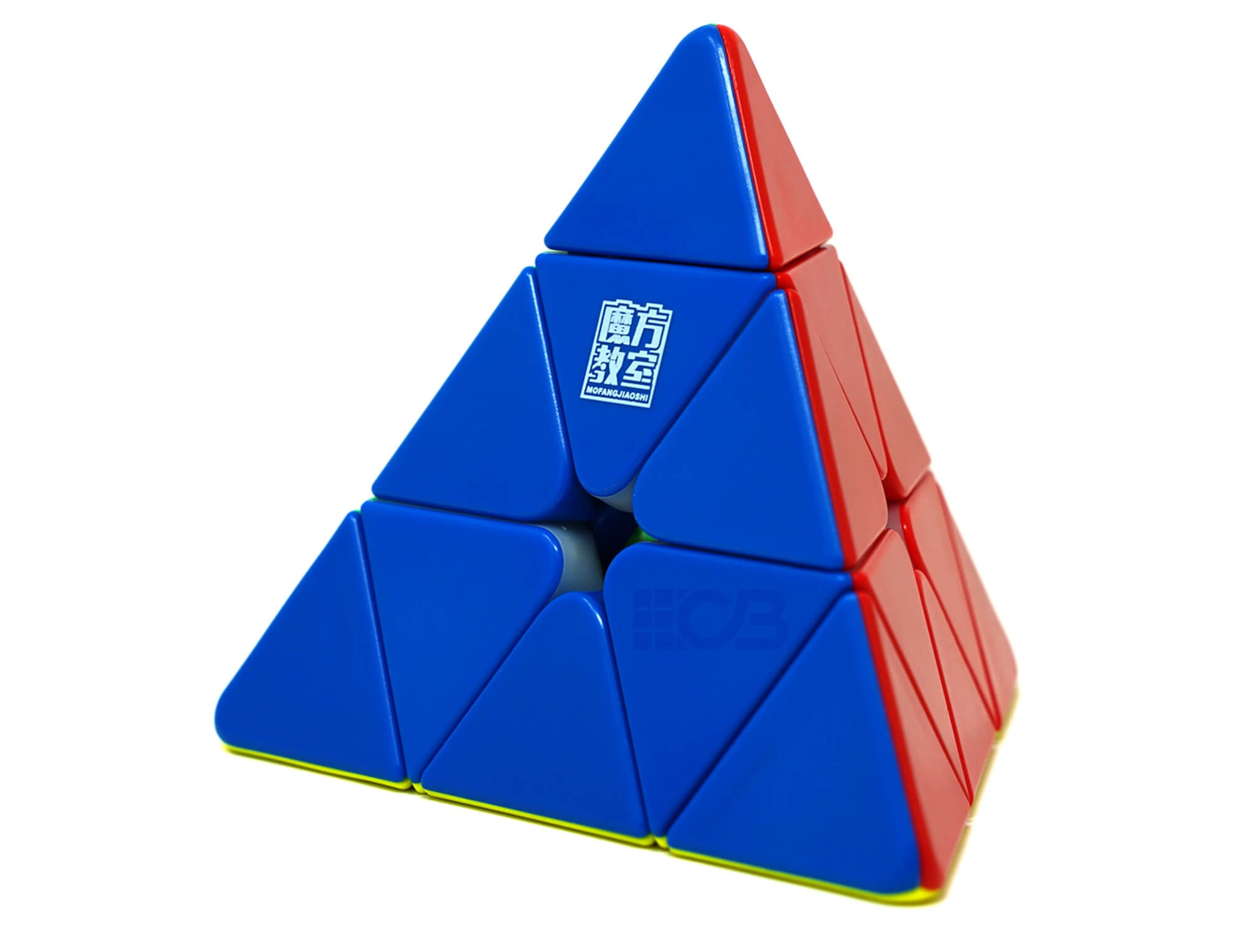 Pyraminx RS Magnético MoYu — vista de cima com as camadas alinhadas