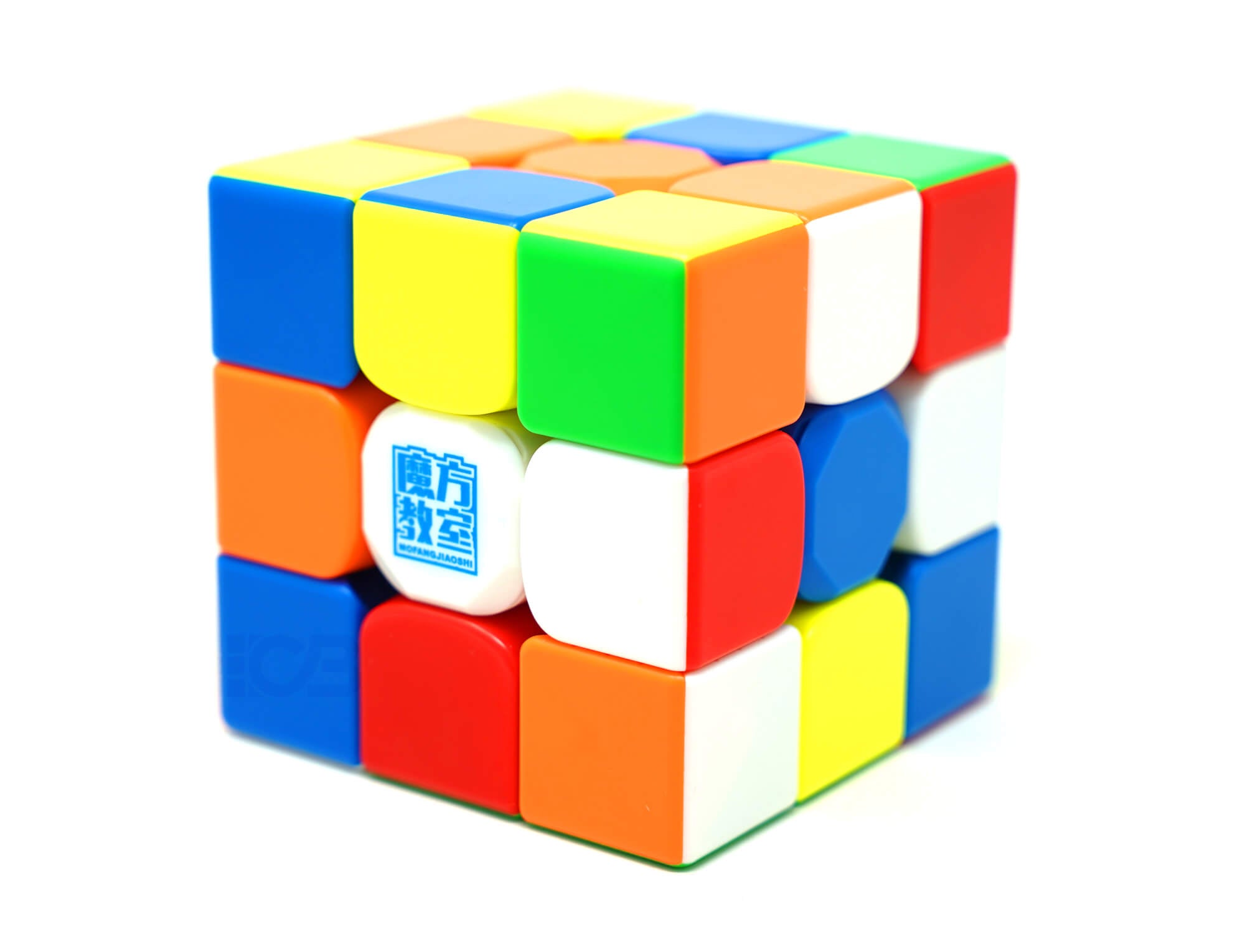 Embalagem oficial do MoYu Super RS3M 2022 com o cubo ao lado