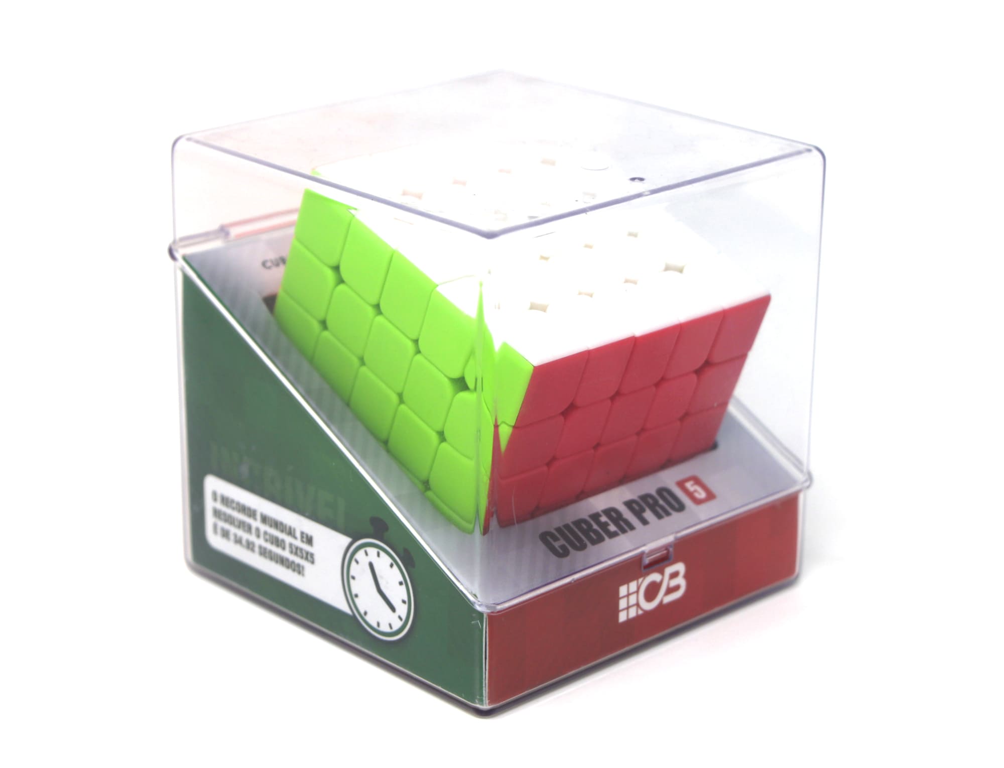 Embalagem do Cubo Mágico 5x5 Cuber Pro — caixa fechada da linha Cuber Brasil
