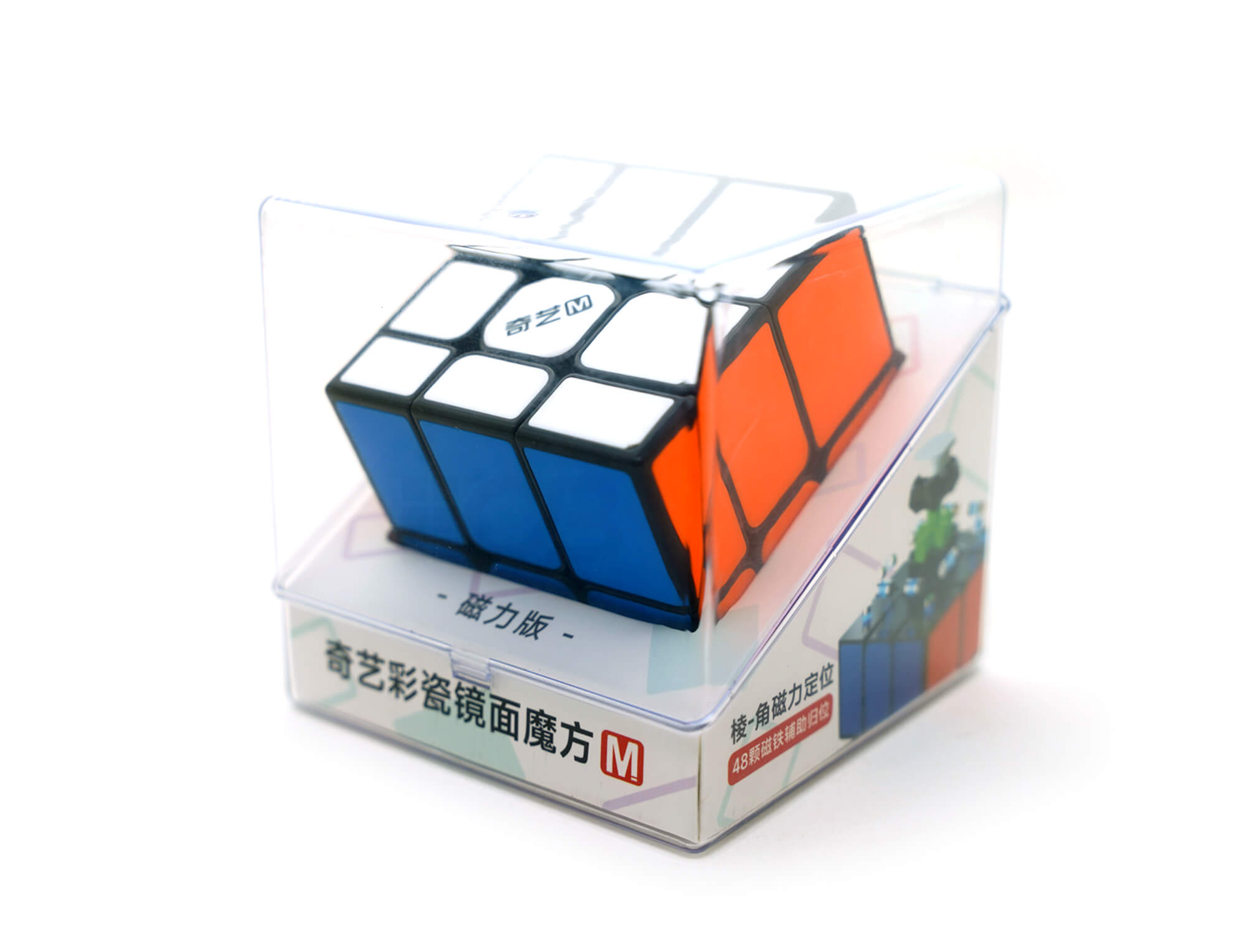 Embalagem do Mirror Blocks 3x3 Colorido Magnético QiYi