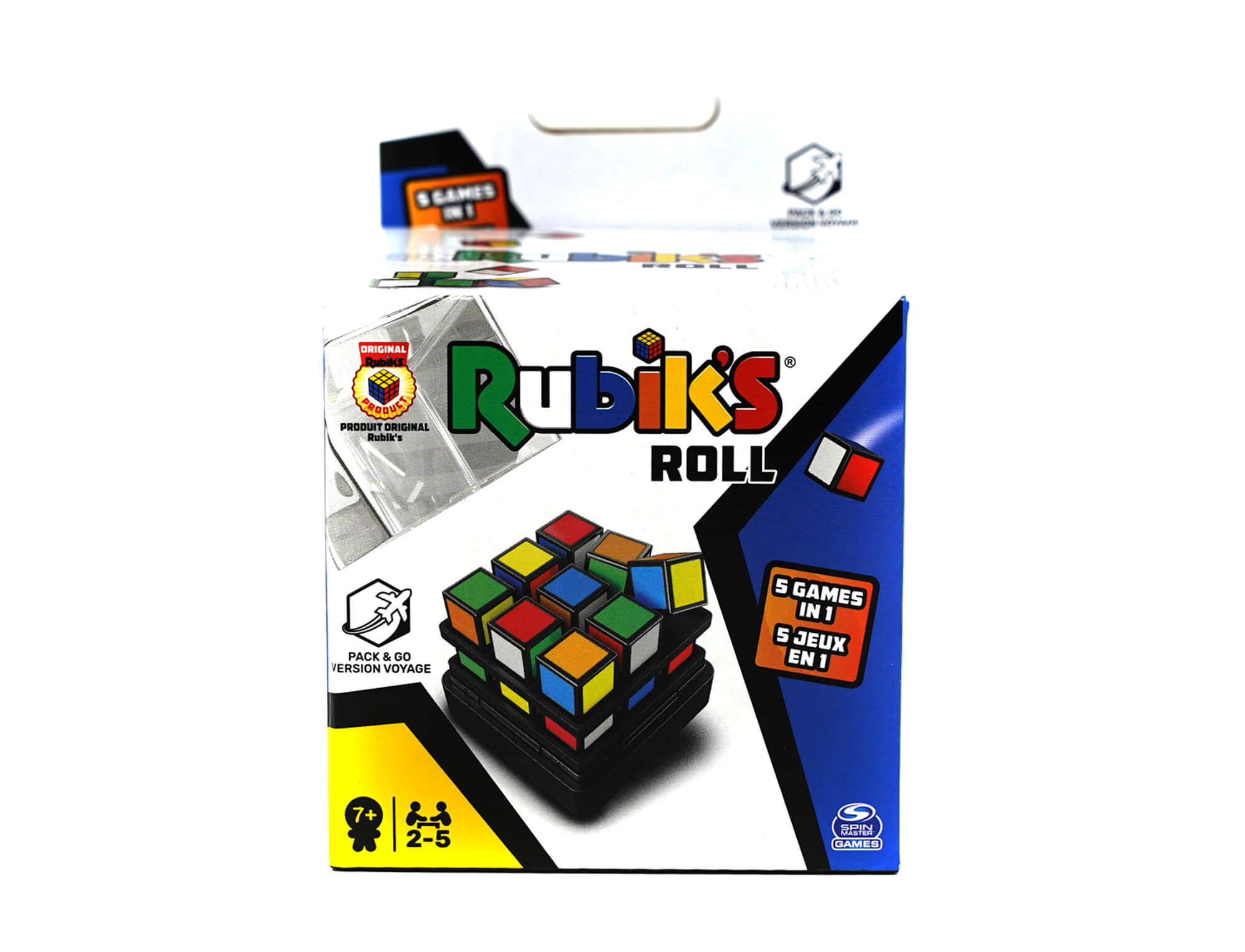 Vista geral do conjunto Rubik's Roll com todos os elementos visíveis