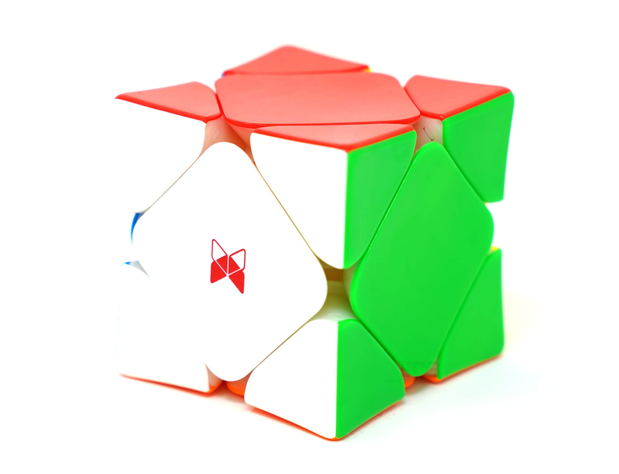 Embalagem do Skewb X-Man Wingy V2 Magnético QiYi com o produto ao lado