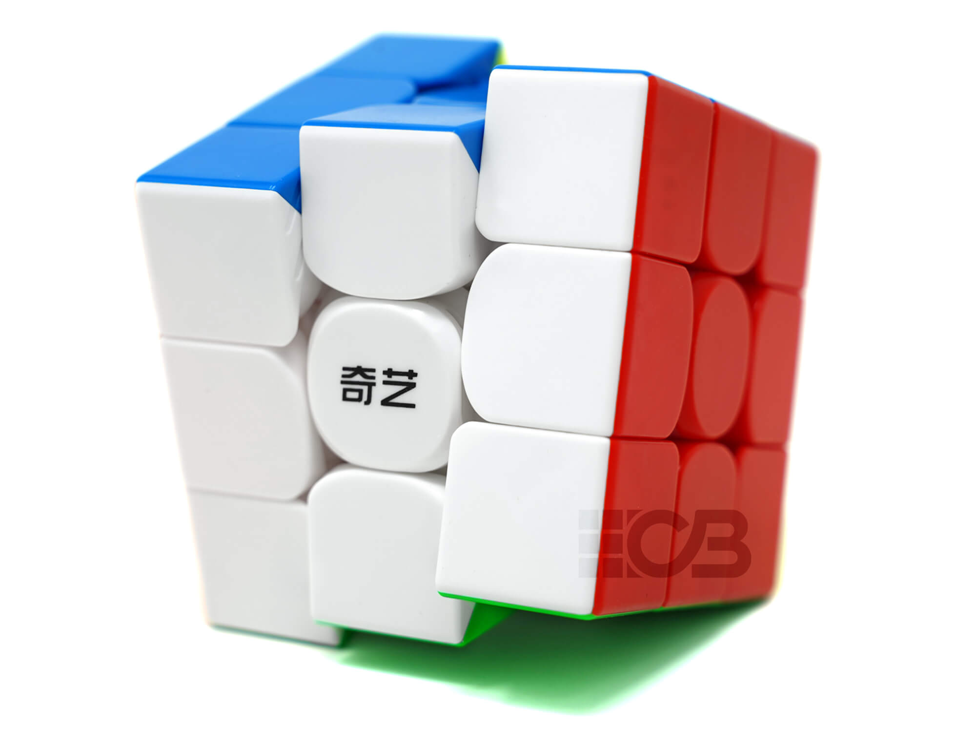 Cubo Mágico 3x3 QiYi Black Mamba V3 — vista frontal com peças coloridas no corpo preto