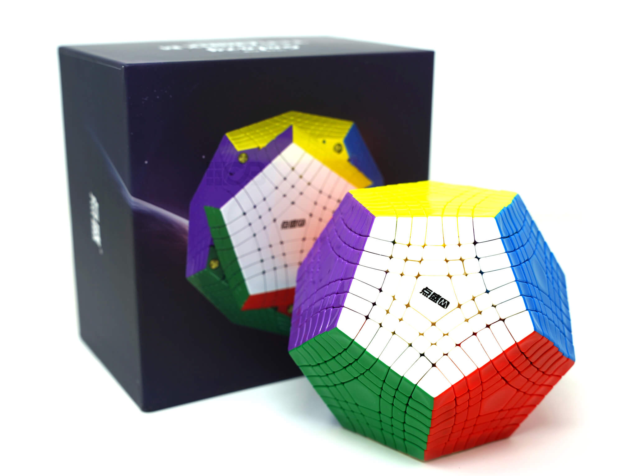 Teraminx Galaxy Diansheng — detalhe do mecanismo e encaixe das peças