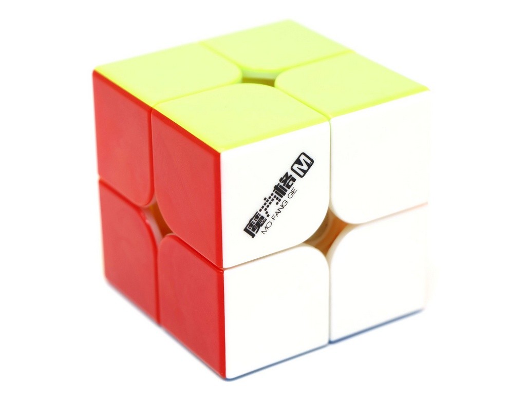 Detalhe das peças coloridas do Cubo Mágico 2x2 QiYi Wuxia Magnético