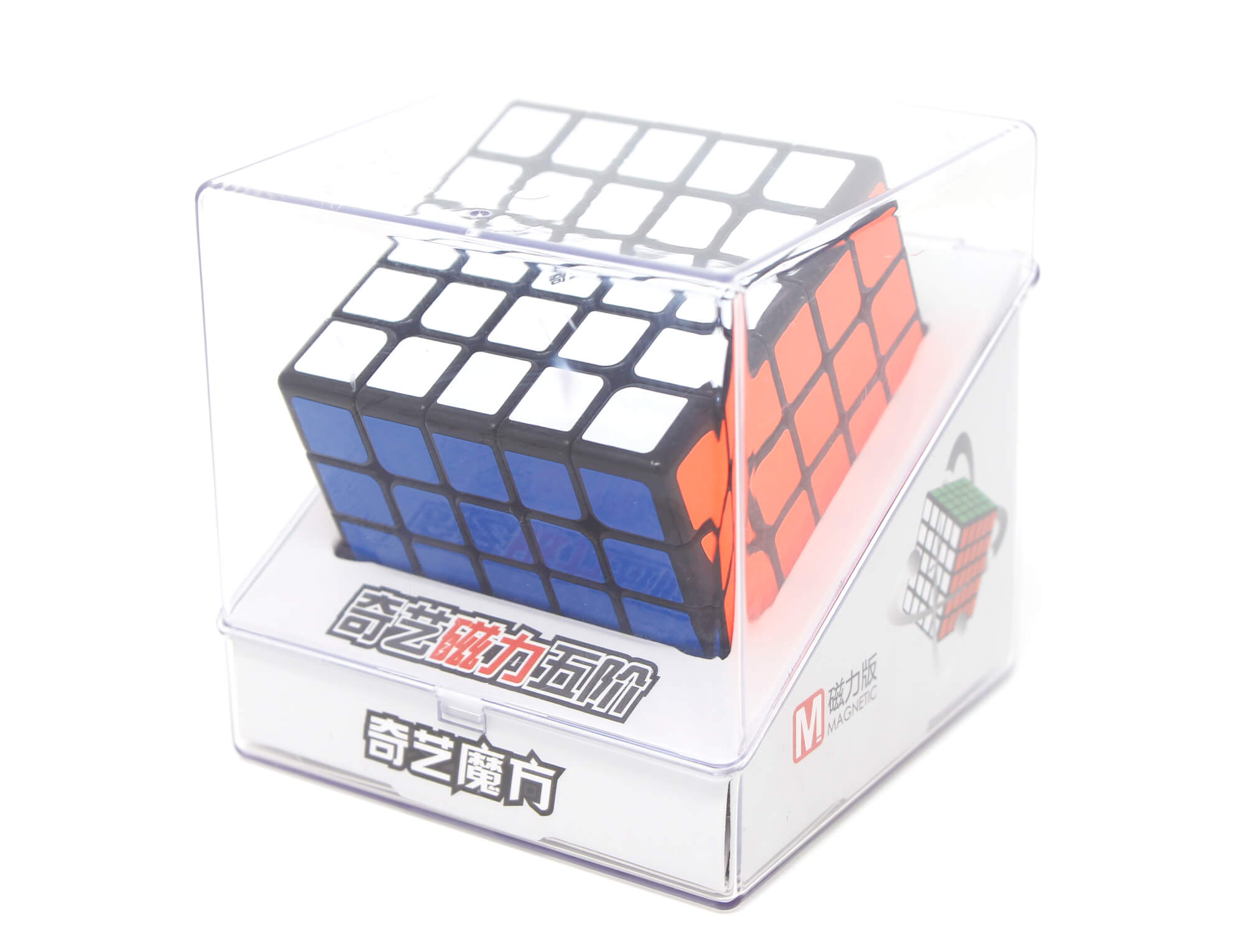 Detalhe do mecanismo interno do Cubo Mágico 3x3 MS QiYi com ímãs visíveis