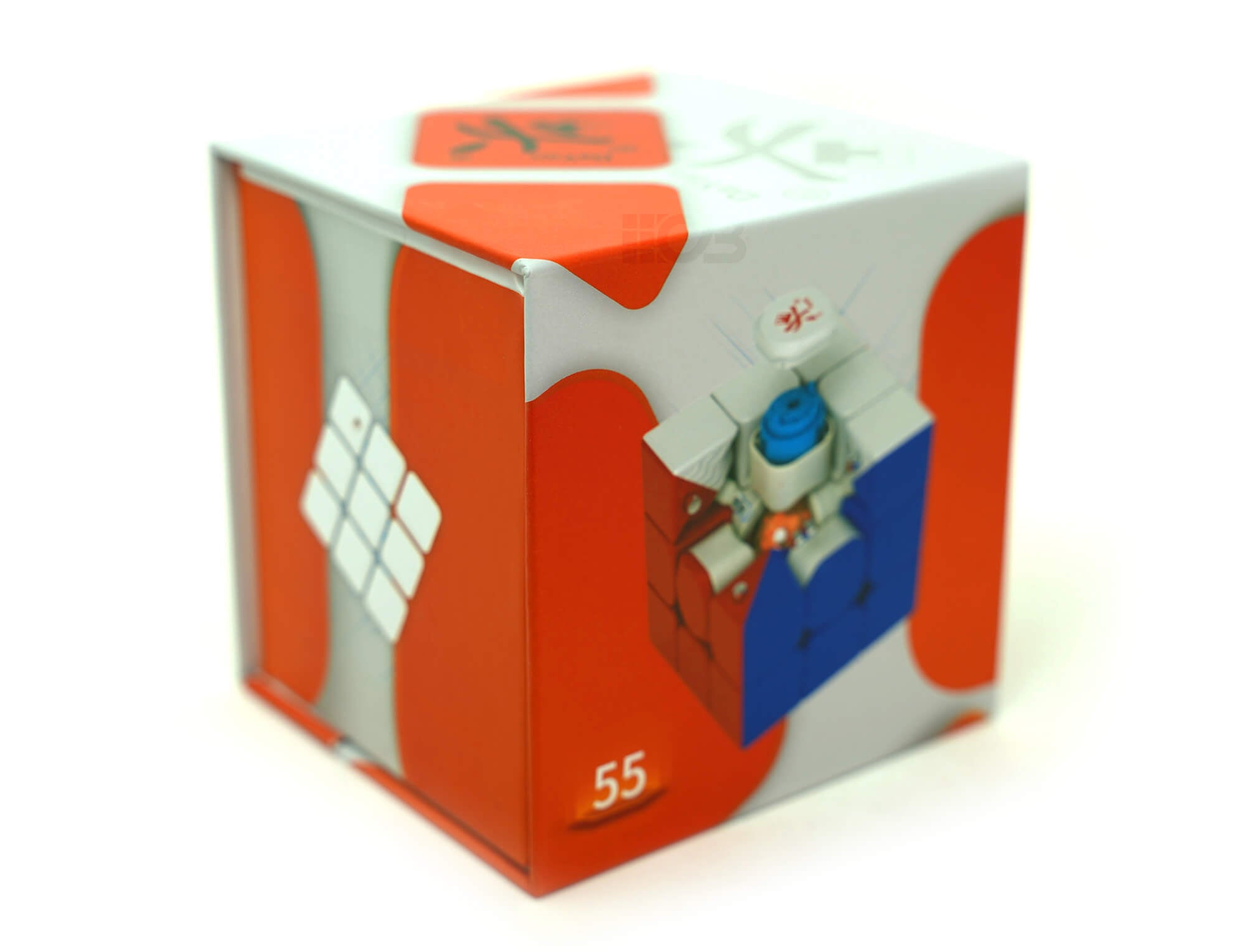 Vista superior do Dayan Guhong Pro M Stickerless com camada superior girada