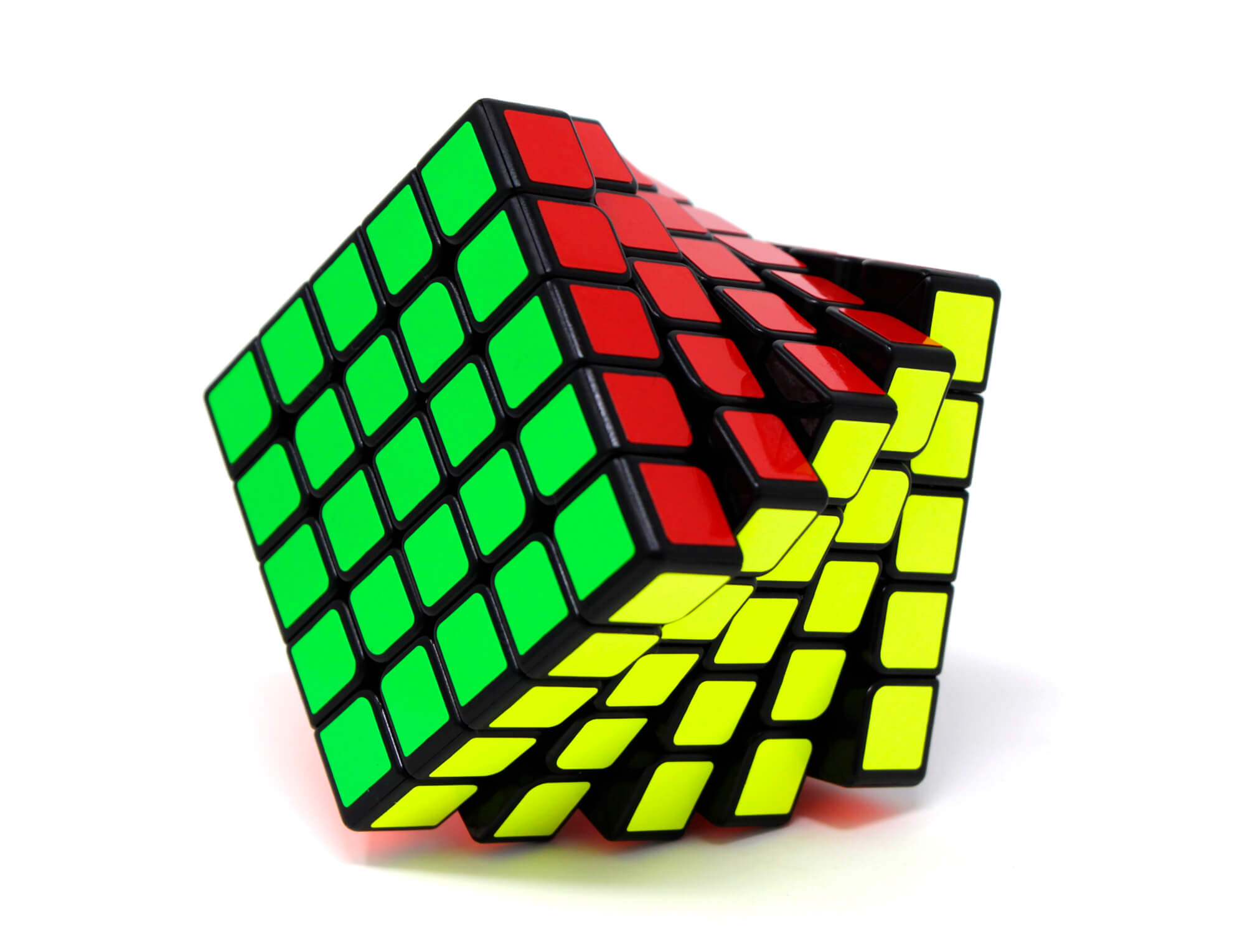 Embalagem frontal do Cubo Mágico 5x5 Cuber Pro com identidade visual da linha