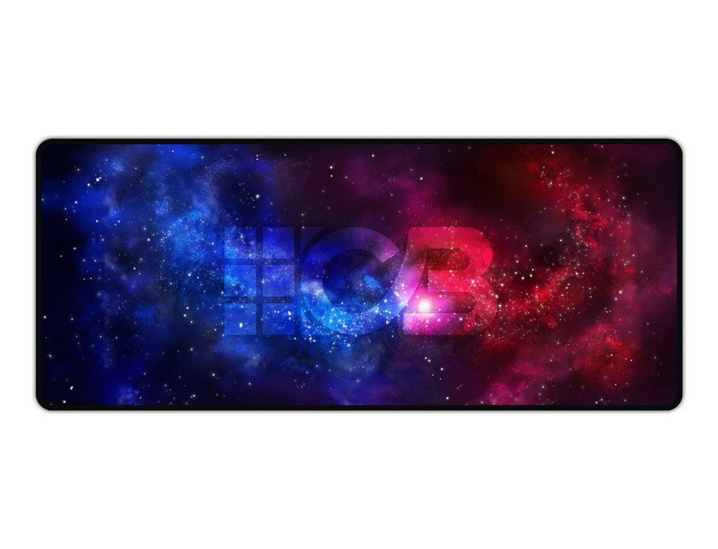 Tapete Galaxy para treino de Cubo Mágico com estampa espacial em tons de roxo e azul