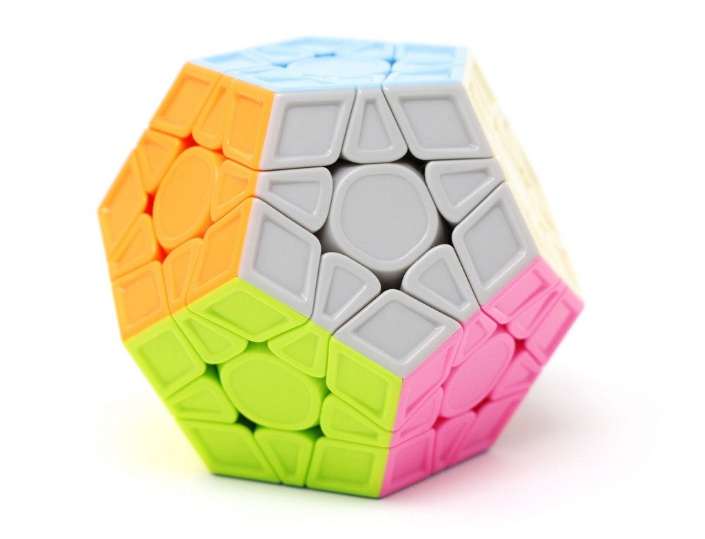 Detalhe das peças e camadas do Megaminx QiYi Galaxy V2L Magnético Stickerless