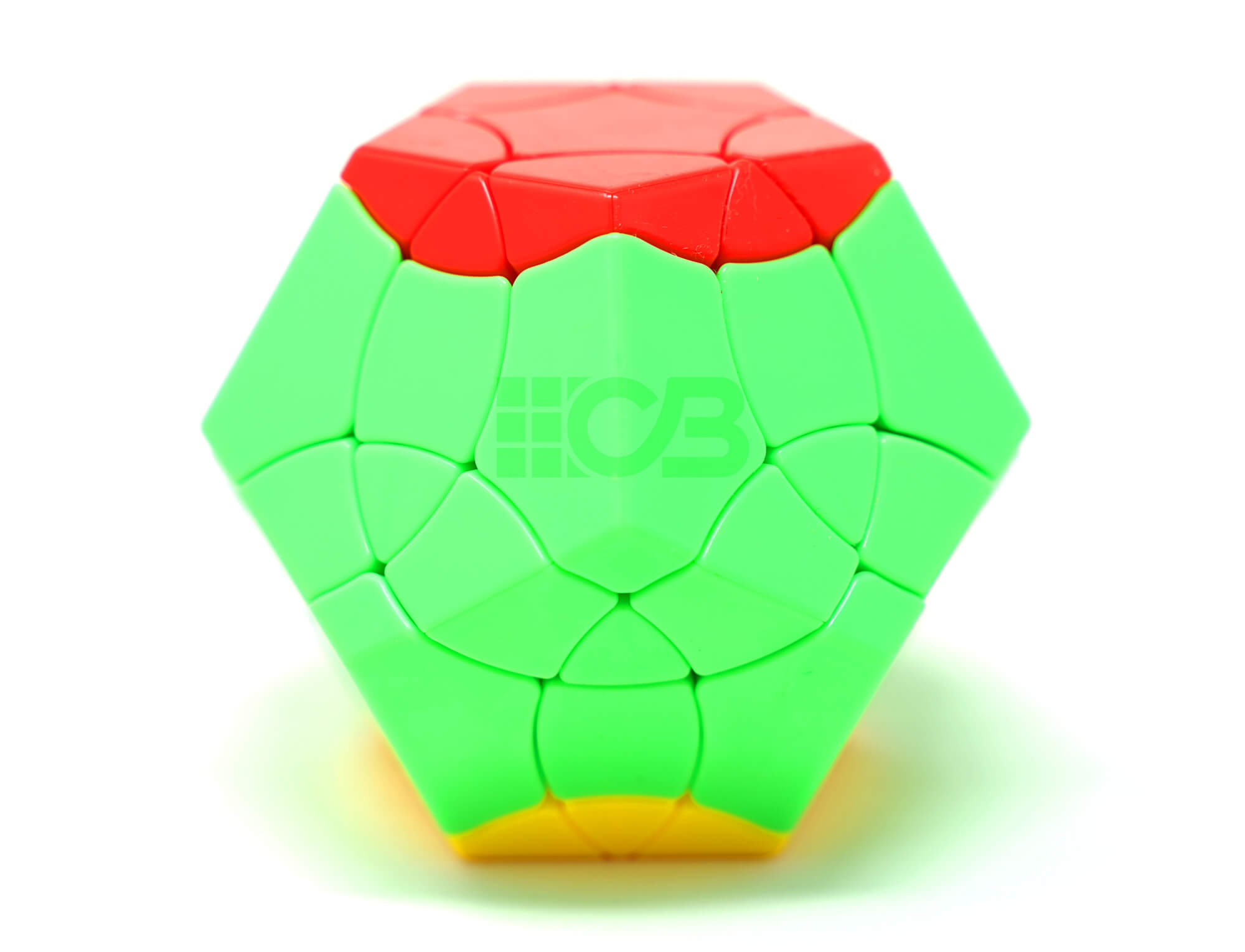 Megaminx Phoenix SengSo — vista de cima com face central e pétalas ao redor