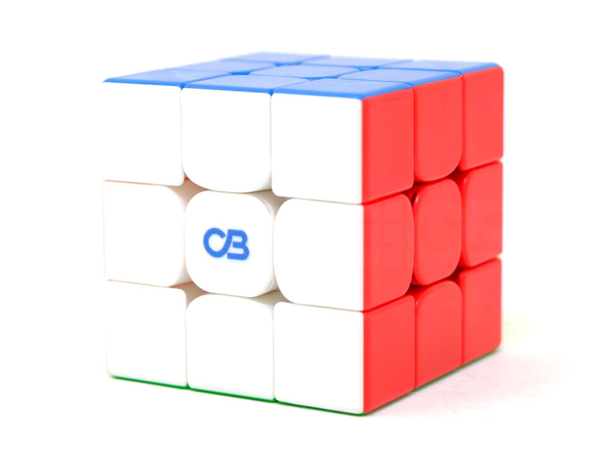 Cubo Mágico 3x3 RS3M 2020 Magnético Cuber Pro — vista frontal com peças coloridas stickerless