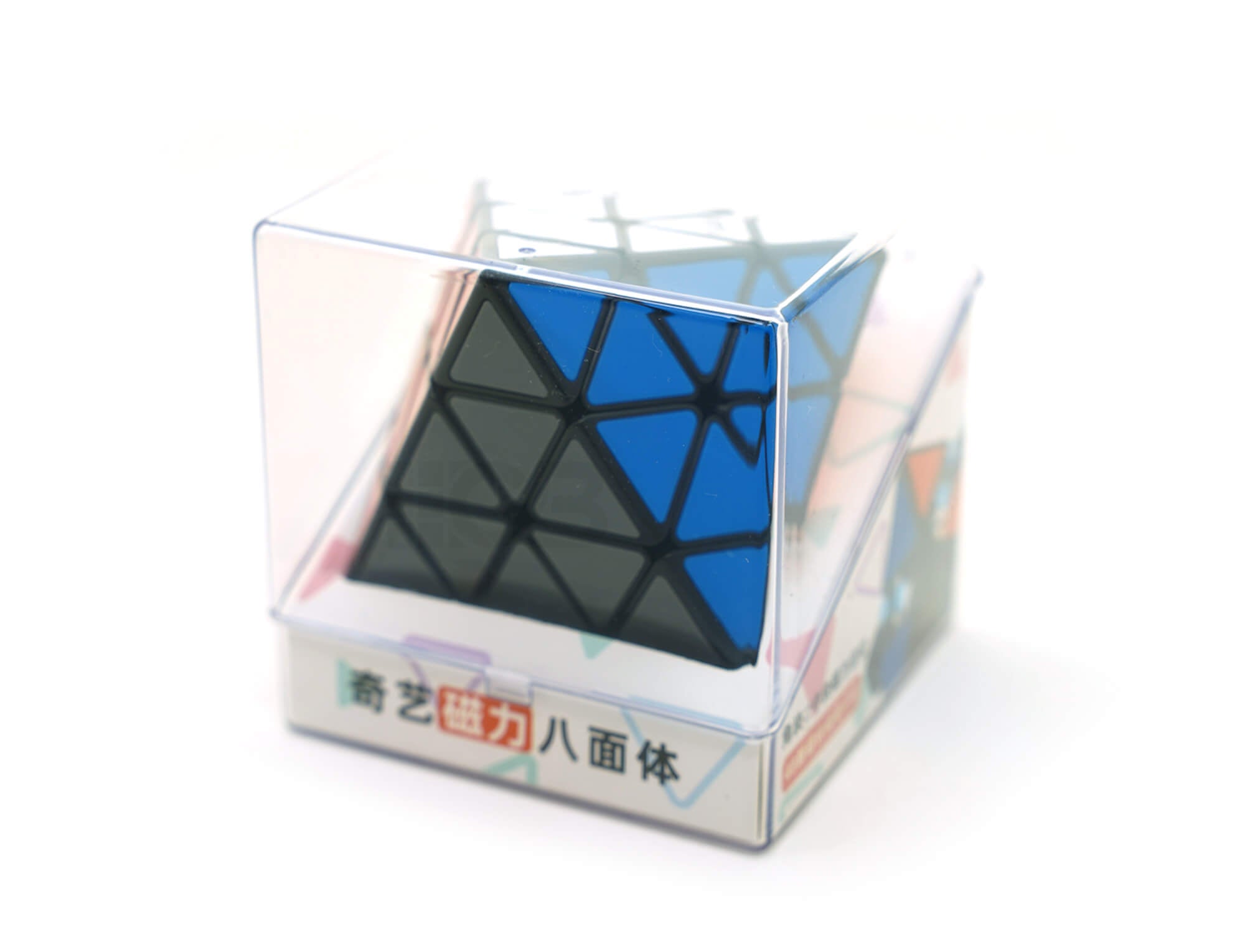 FTO Octaedro Magnético QiYi — comparação de ângulos mostrando profundidade do puzzle