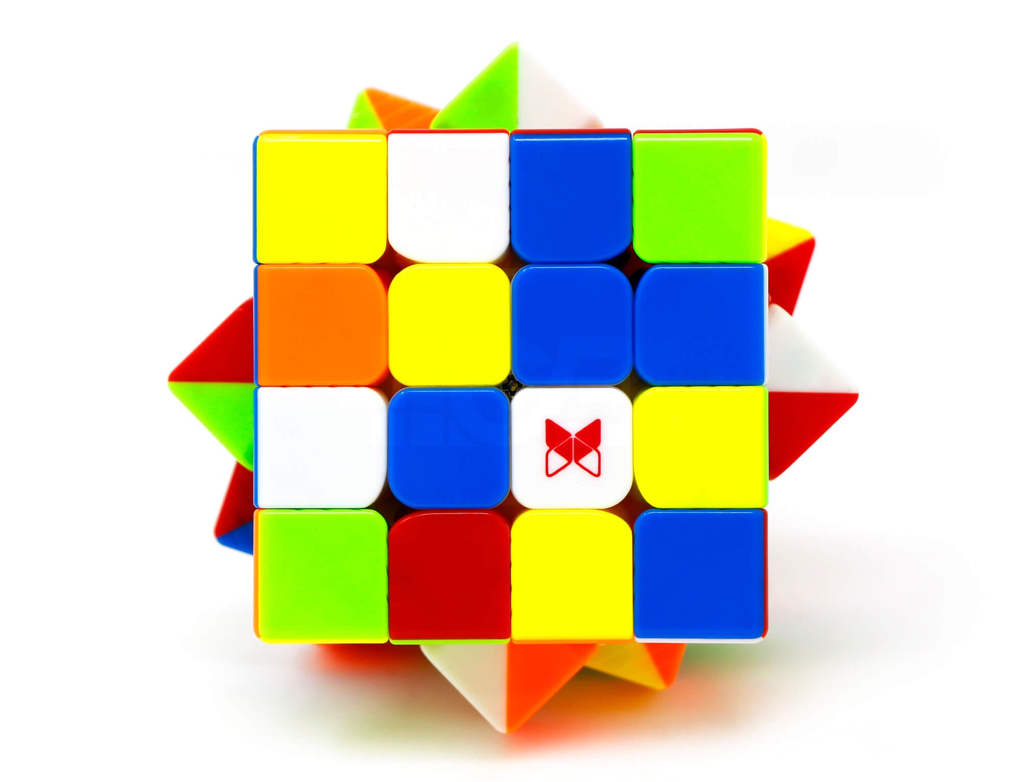 Cubo Mágico 4x4 X-Man Ambition Magnético QiYi stickerless — vista frontal