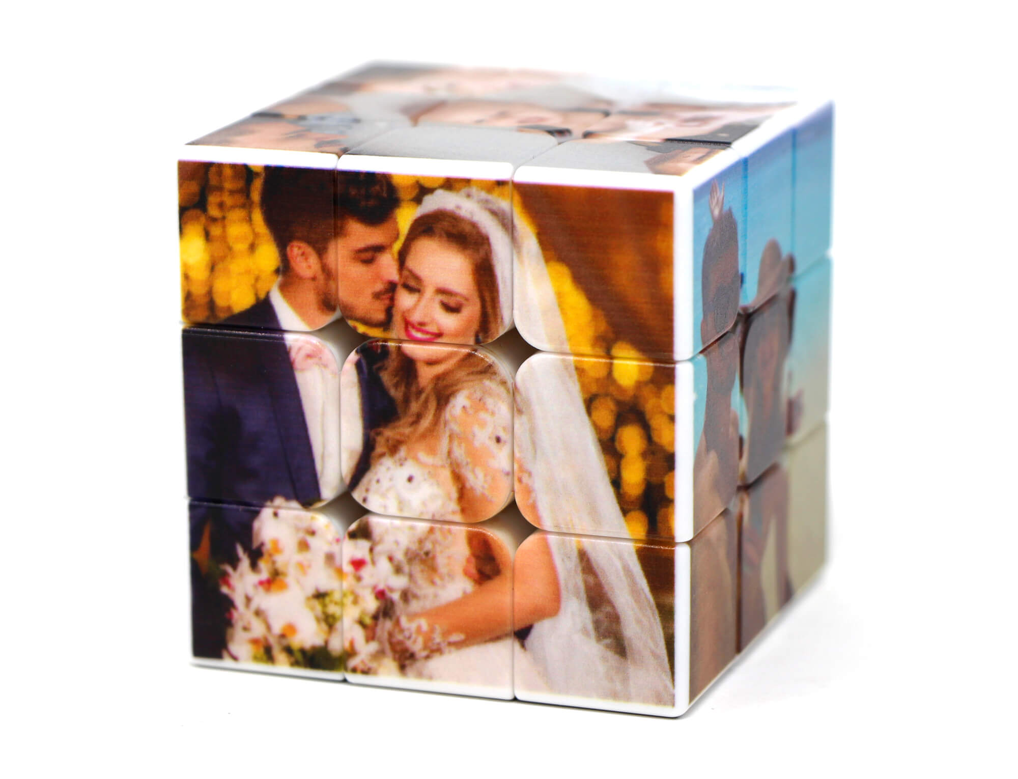 Embalagem do Cubo Mágico 3x3 personalizado Vinci Cube com cubo ao lado