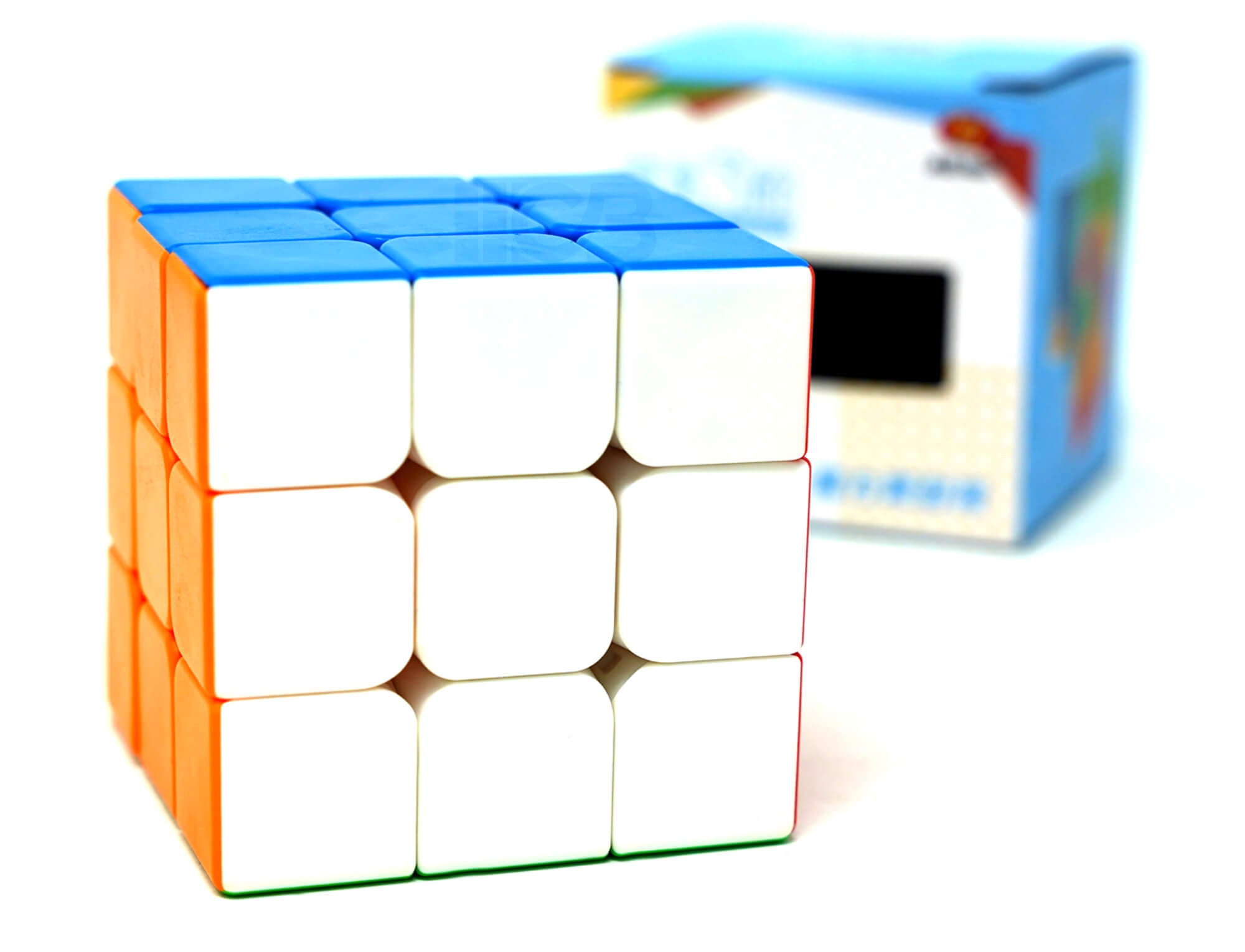 Cubo Mágico 3x3 YJ Guanlong — vista lateral mostrando mecanismo de giro