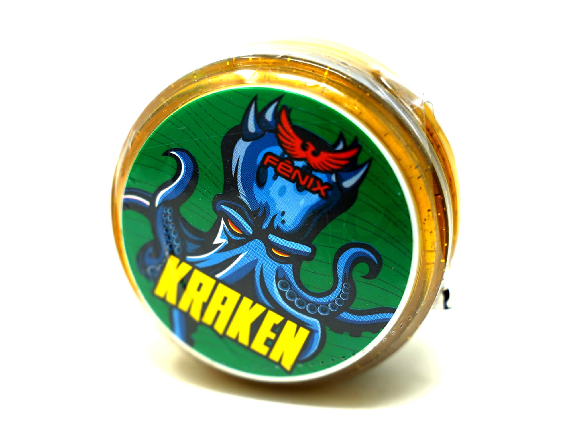 Ioiô Sênior Kraken Amarelo da Fênix — vista frontal do modelo profissional