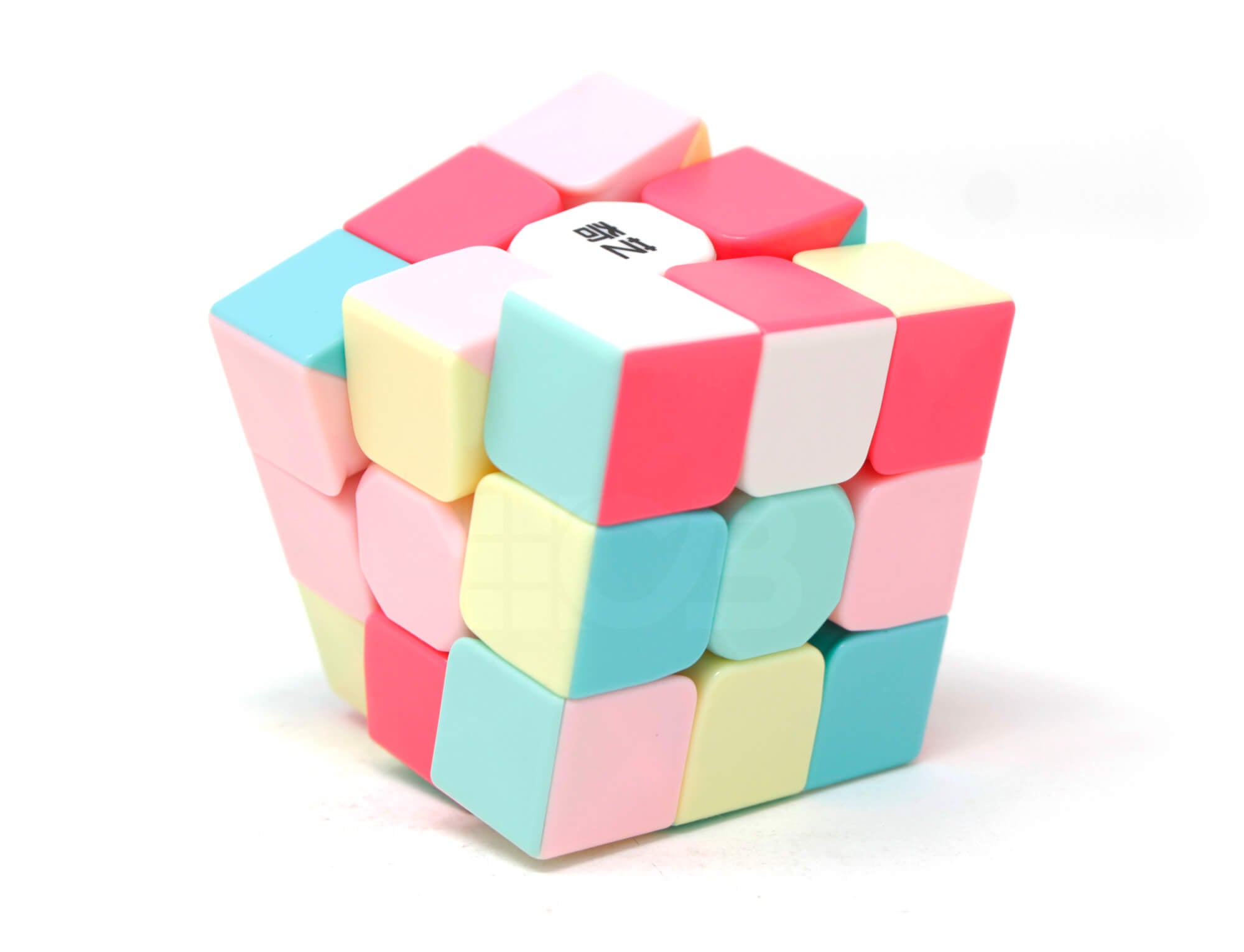Warrior Pastel QiYi — detalhe do mecanismo interno e estrutura das peças