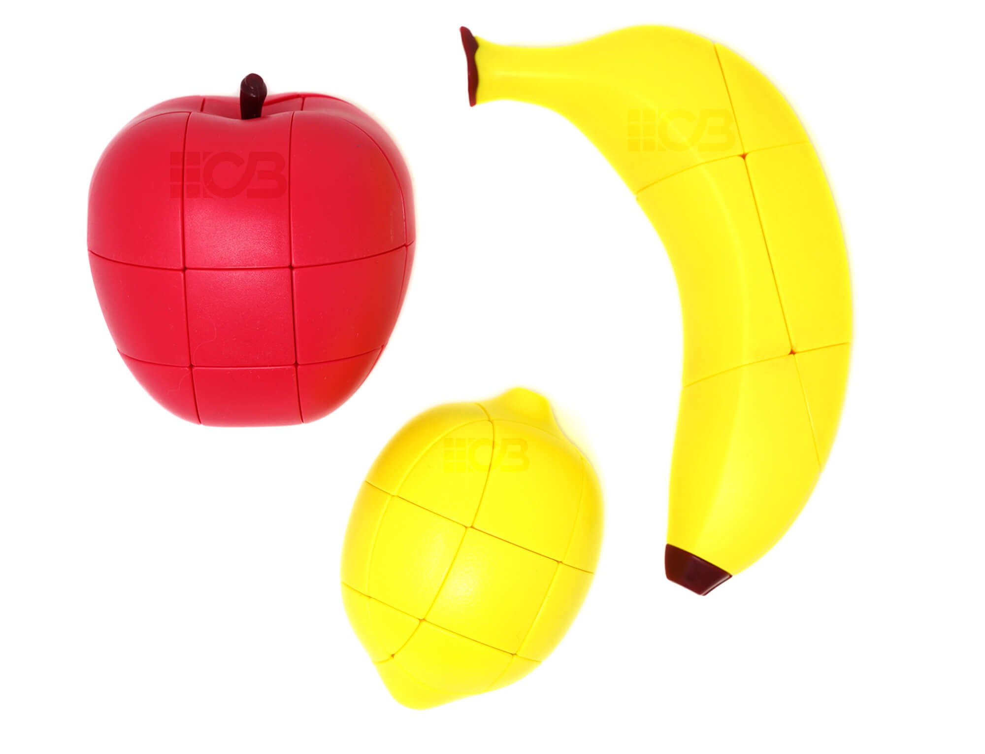 Cubo mágico formato limão Fanxin com peças coloridas stickerless