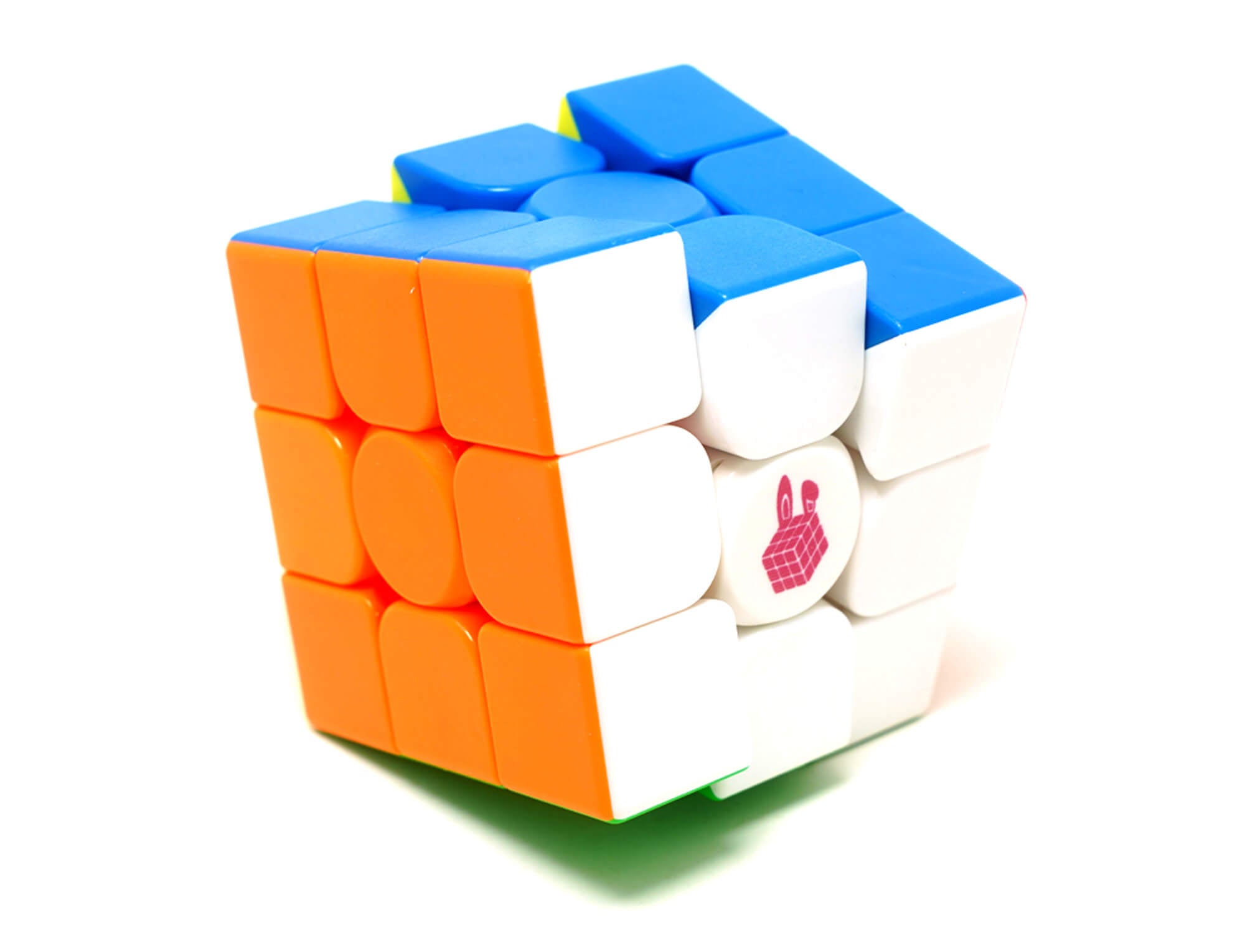 Cubo Mágico 3x3 SC Light com logo Suzane Coelho em rosa na center cap branca