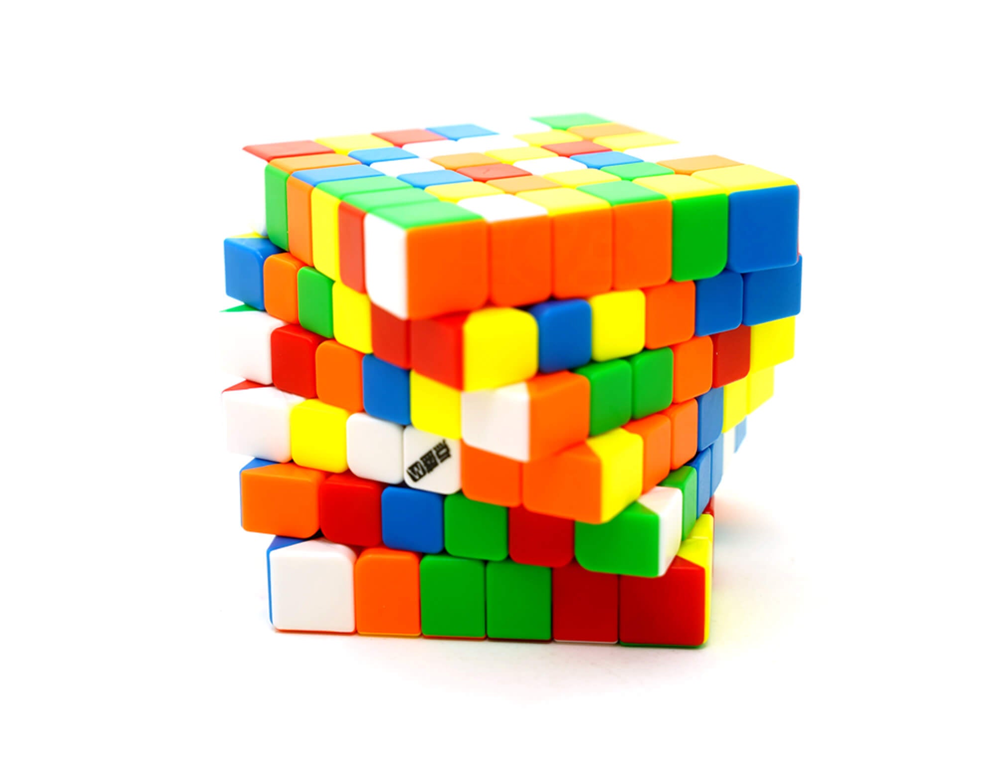 Cubo Mágico 6x6 Diansheng Solar System 6M Magnético — vista frontal do cubo montado, cores stickerless