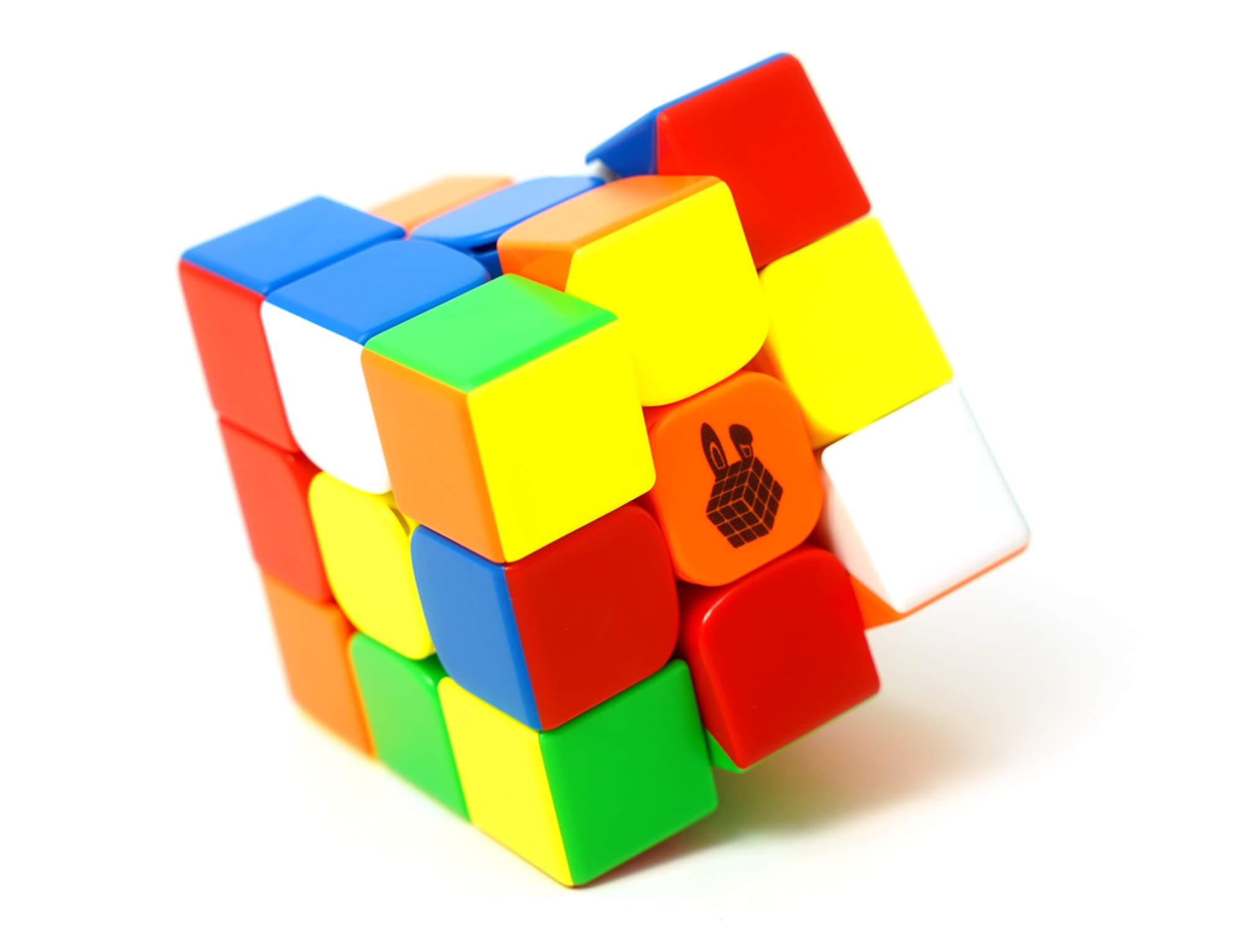 Cubo Mágico RS3M 2020 stickerless com logo SC na center cap laranja, vista frontal