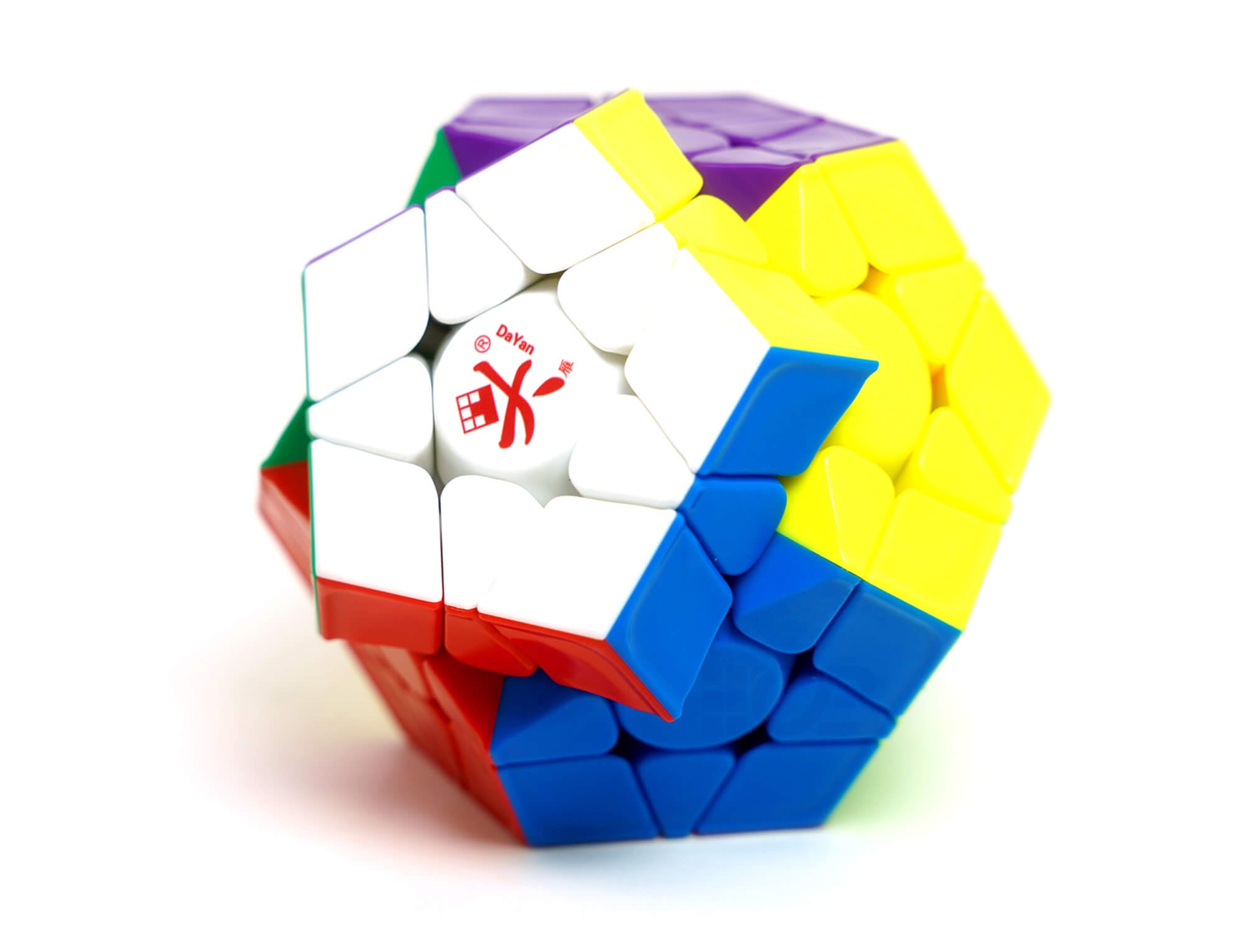 Detalhe das camadas do Megaminx DaYan Pro Large com acabamento stickerless