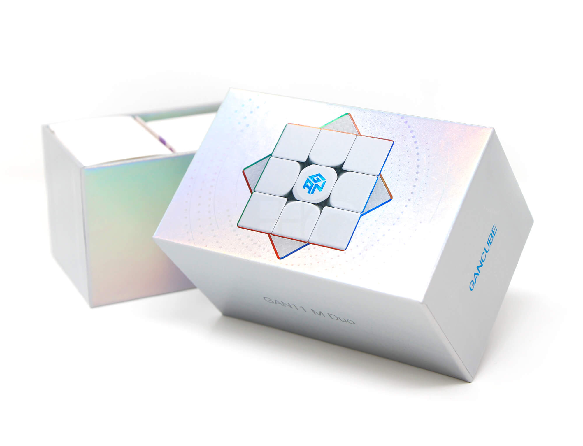 Cubo Mágico 3x3 GAN 11 Duo Magnético com acabamento Frosted em vista frontal