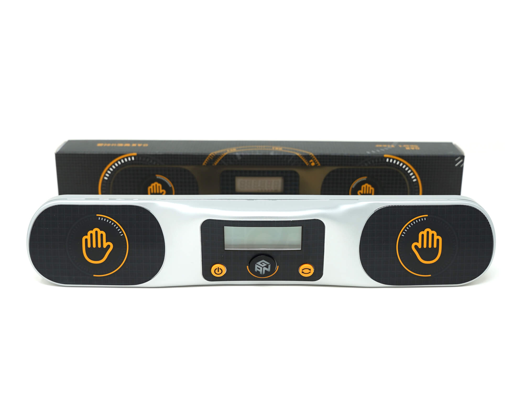 GAN Smart Timer com display digital mostrando tempo de solve