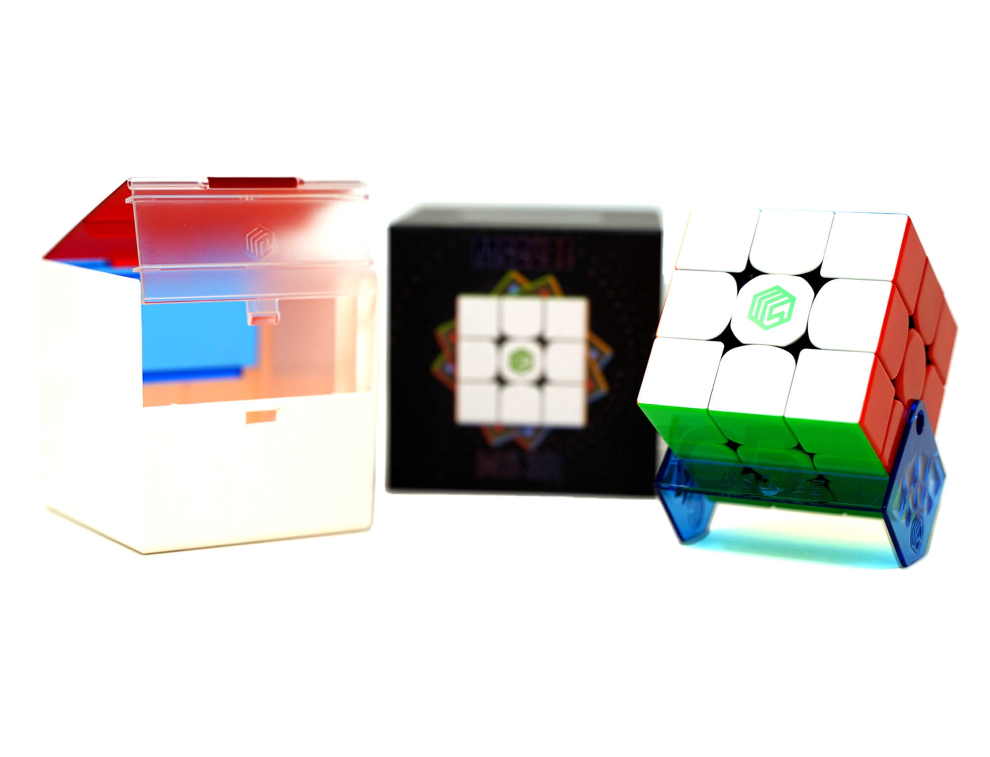Vista superior do Cubo Mágico MS-3R Magnético MSCube com as camadas alinhadas